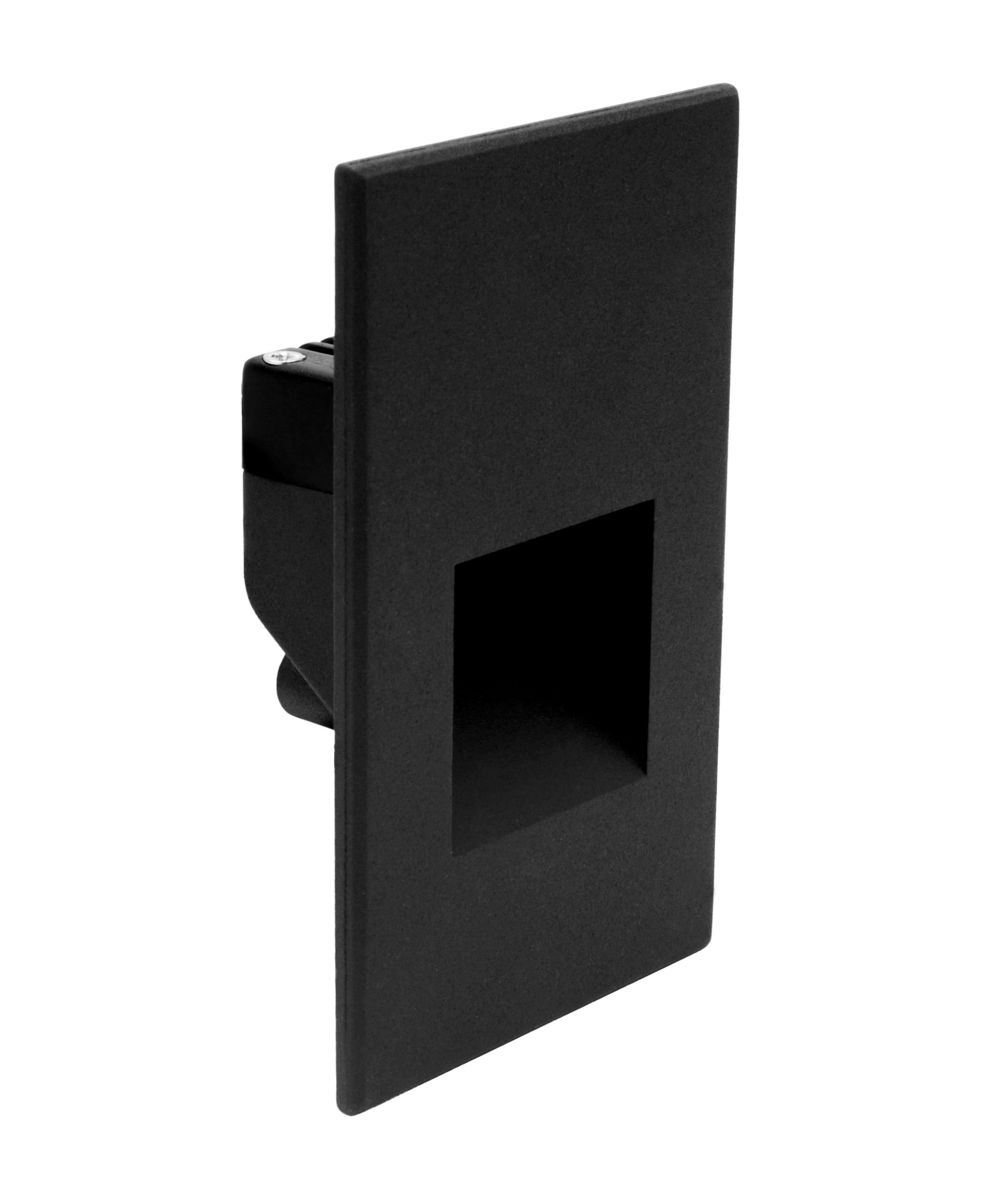 Matte Black Aluminum LED Pathway Step Light