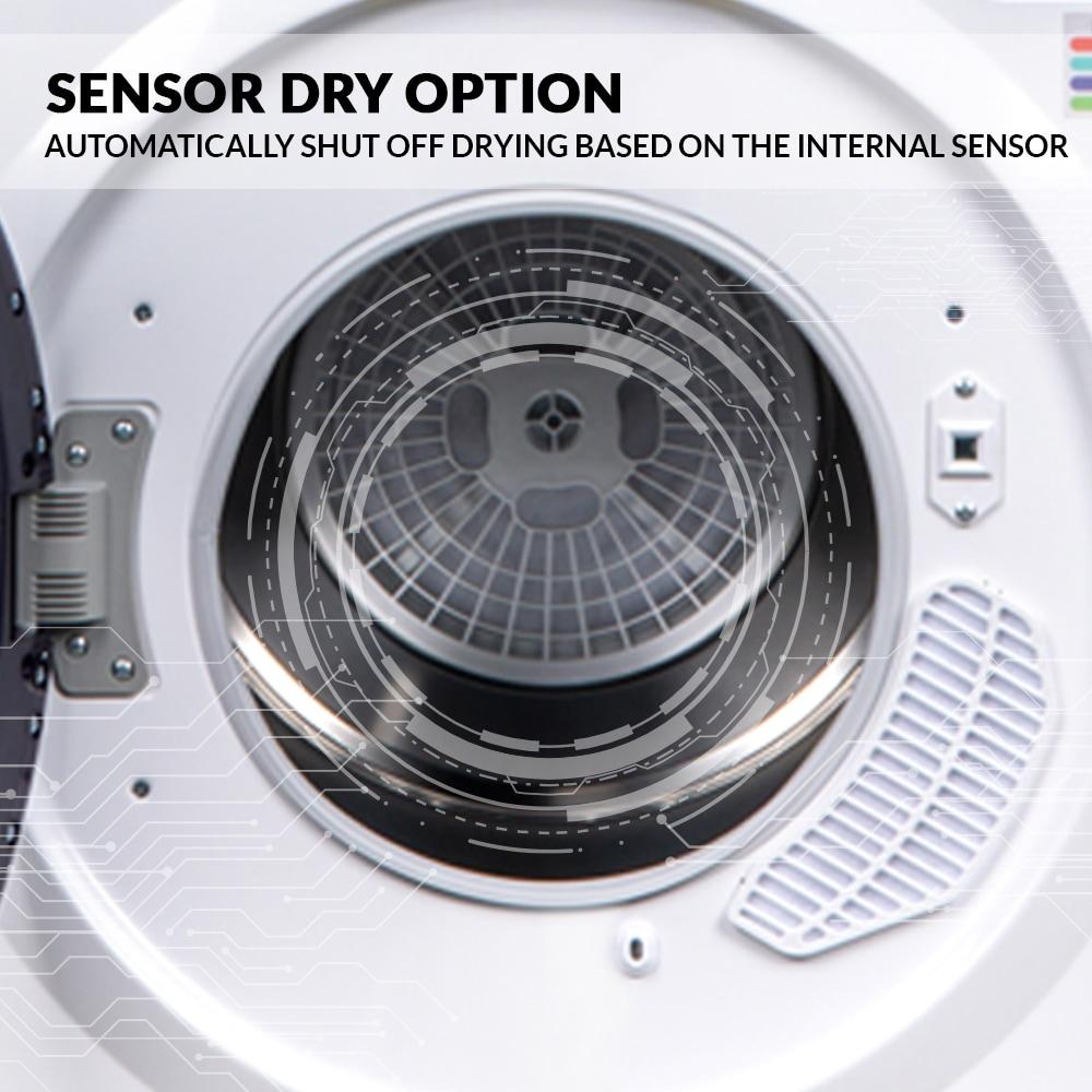 Equator Ultra Compact Short Vented SENSOR Dryer 2.6cf/10lb LED Ops 110V/1400W