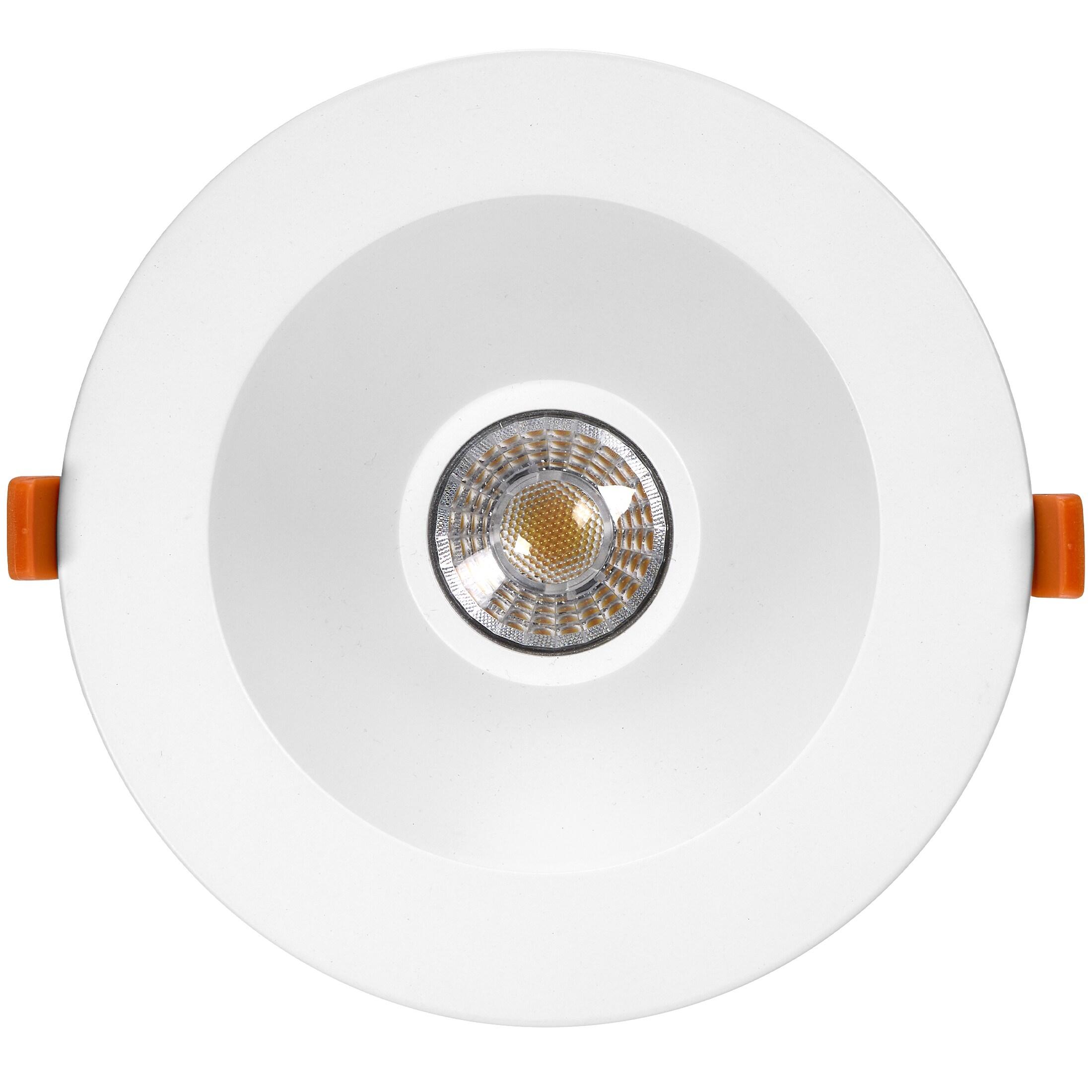 Maxxima 6 in. Ultra-Thin Recessed Anti-Glare LED Downlight, Canless IC Rated, 1300 Lumens, 5 Color Temperature Selectable 2700K/3000K/3500K/4000K/5000K, Dimmable, 90 CRI, 5 CCT Slim, J-Box Included