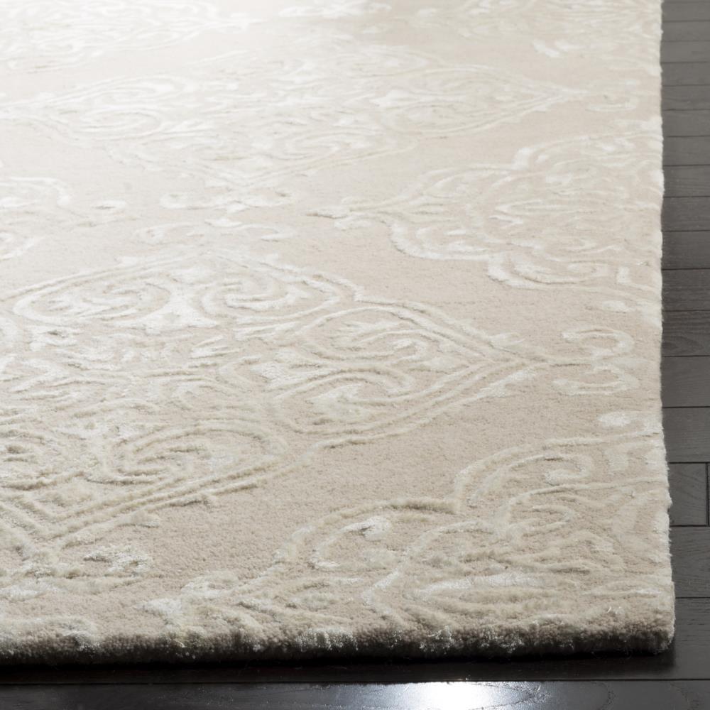 Glamour GLM568 Hand Tufted Indoor Area Rug - Beige/Ivory - 6'x6' - Safavieh