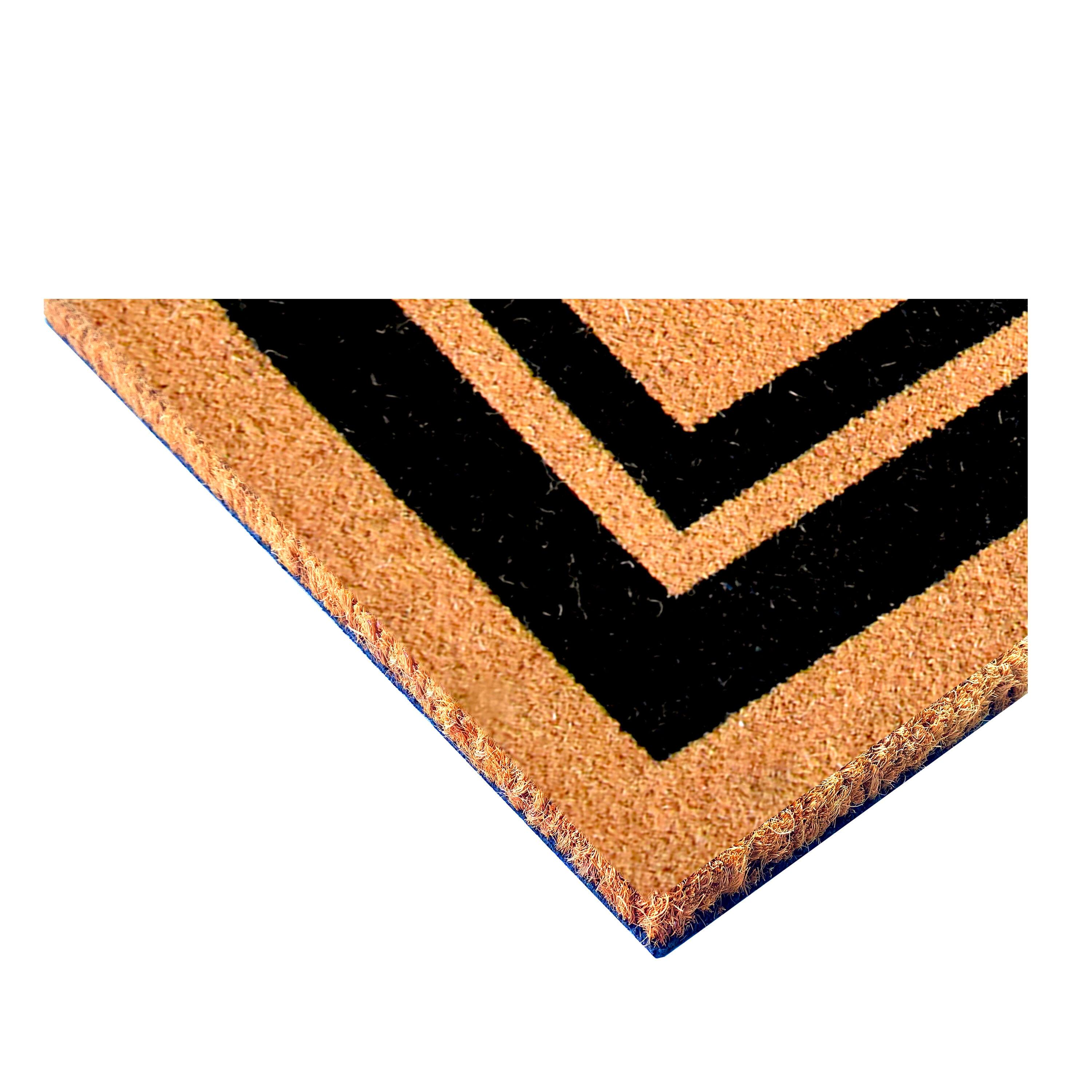 Calloway Mills Black Border 24" x 36" Monogram Outdoor Doormat (Letter A)