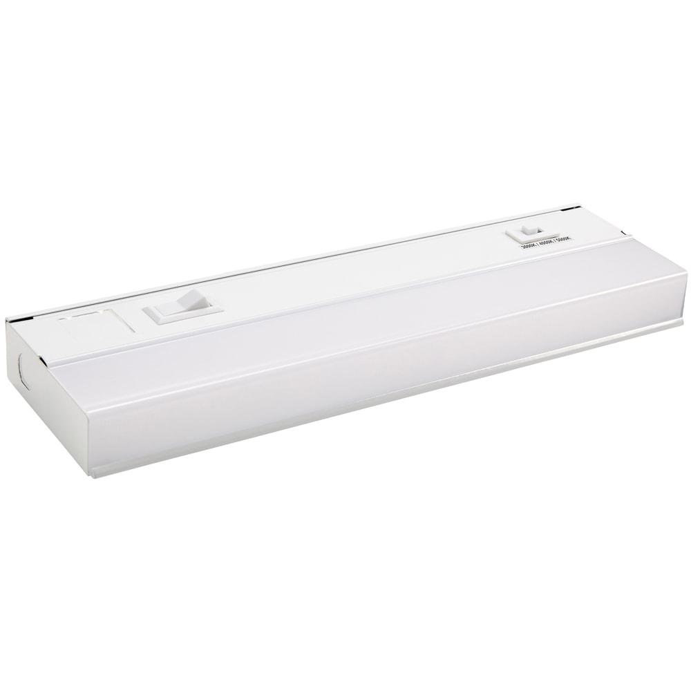 Maxxima 12 in. Hardwired LED Under Cabinet Light - 300 Lumens, 3 CCT, Color Temperature Slide Control, 3000K/4000K/5000K, White, on/off Switch, ETL Listed