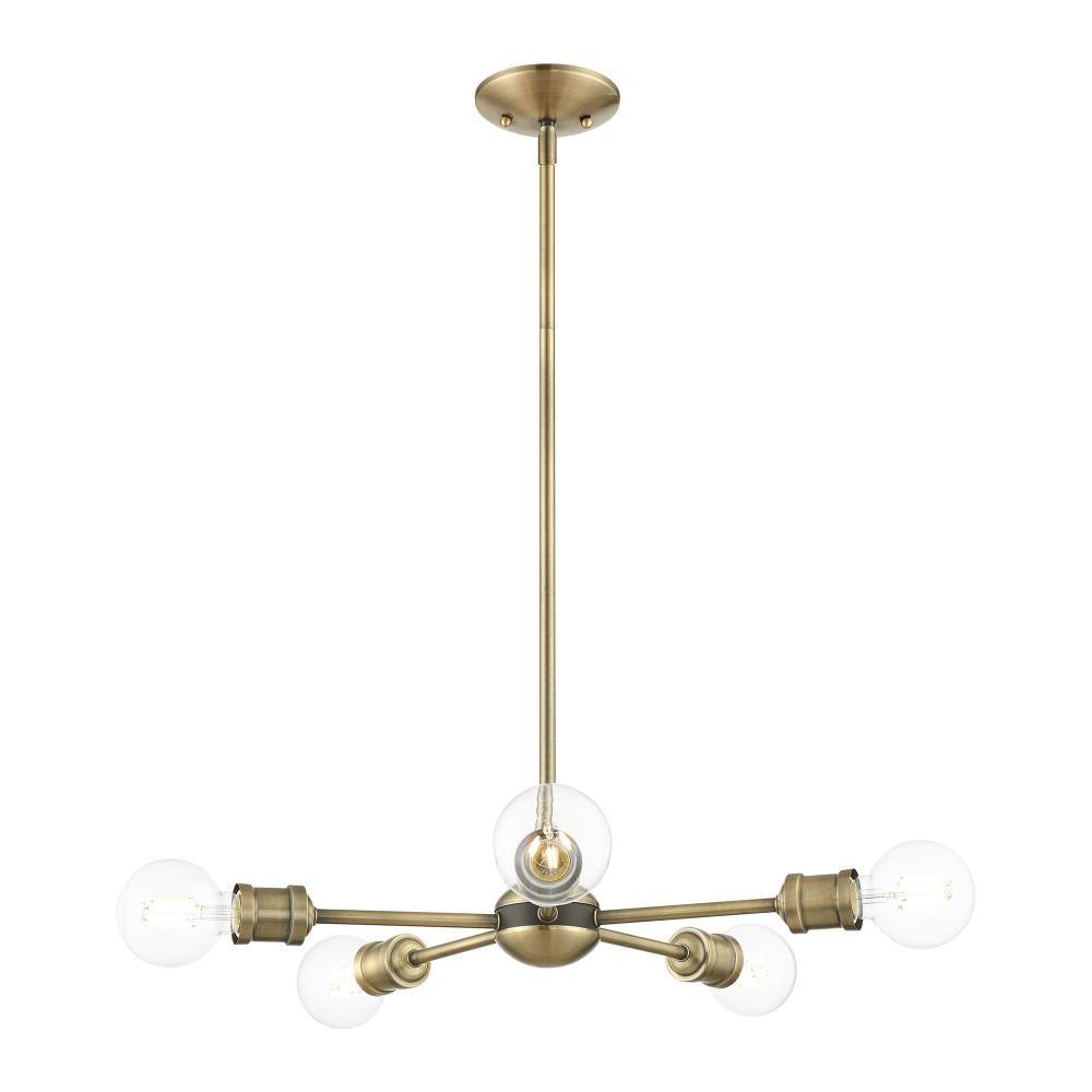 Livex Lighting Lansdale 5 - Light Chandelier in  Antique Brass/Bronze