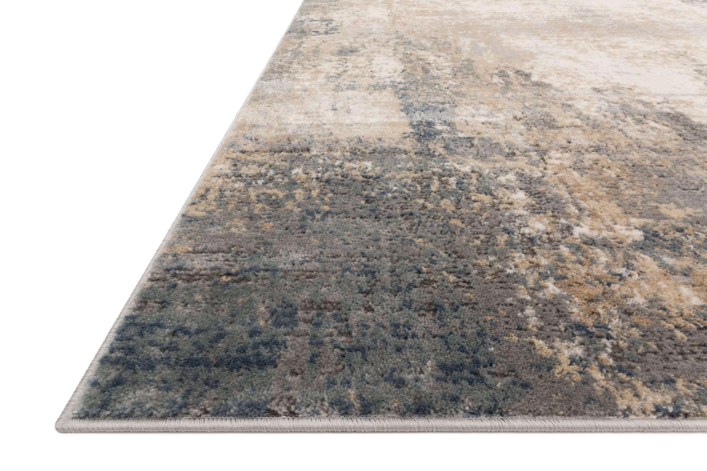 Loloi Teagan Ivory / Mist 3'-4" x 5'-7" Accent Rug