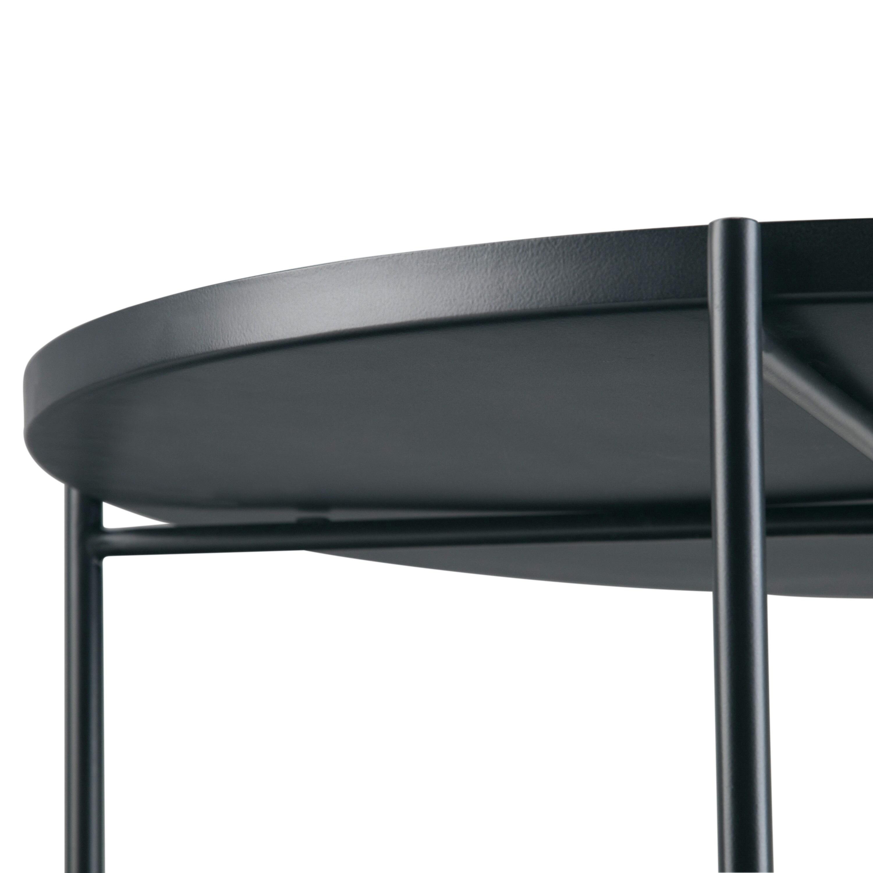 Simpli Home Monet Industrial 32 " Metal Metal Coffee Table in Black