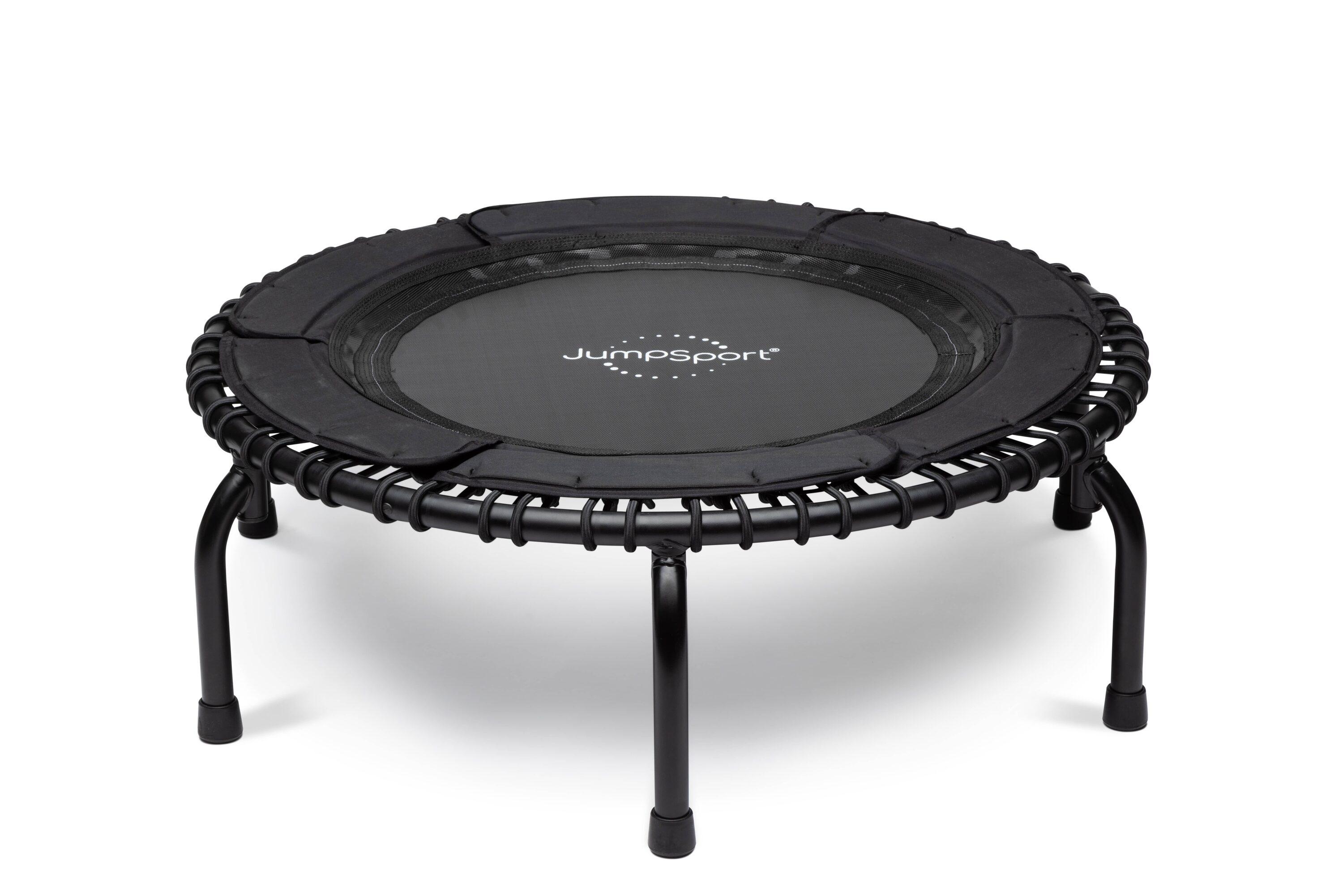 JumpSport JumpSport 370 Home Gym 39" Heavy Duty Fitness Trampoline with 4-In-1 DVD, Black