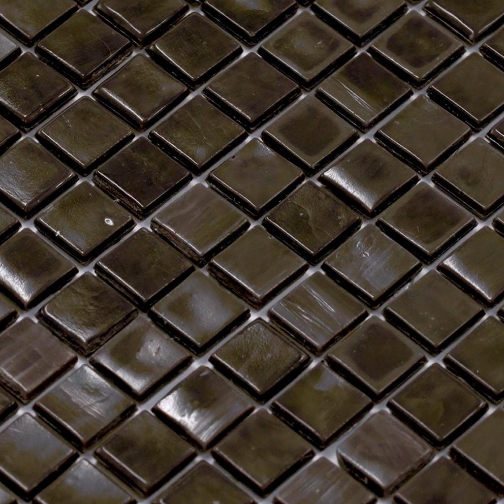 Skosh 0.6" x 0.6" Glass Grid Mosaic Wall & Floor Tile