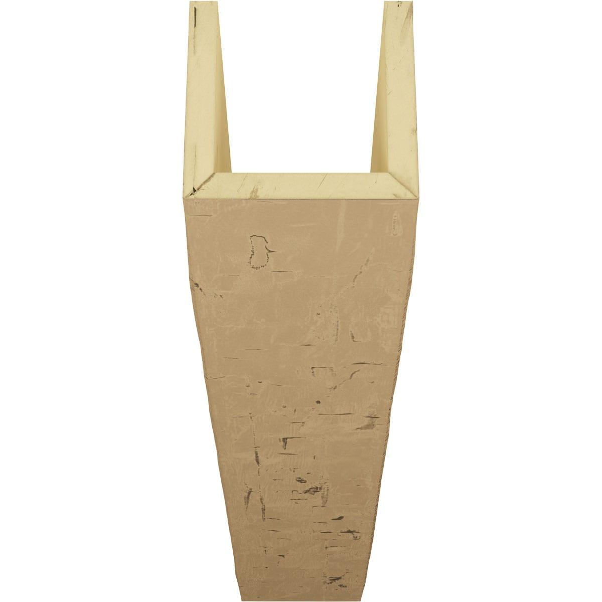 Ekena Millwork Hand Hewn Timberthane Faux Wood 3-Sided Ceiling Beam (U-beam)