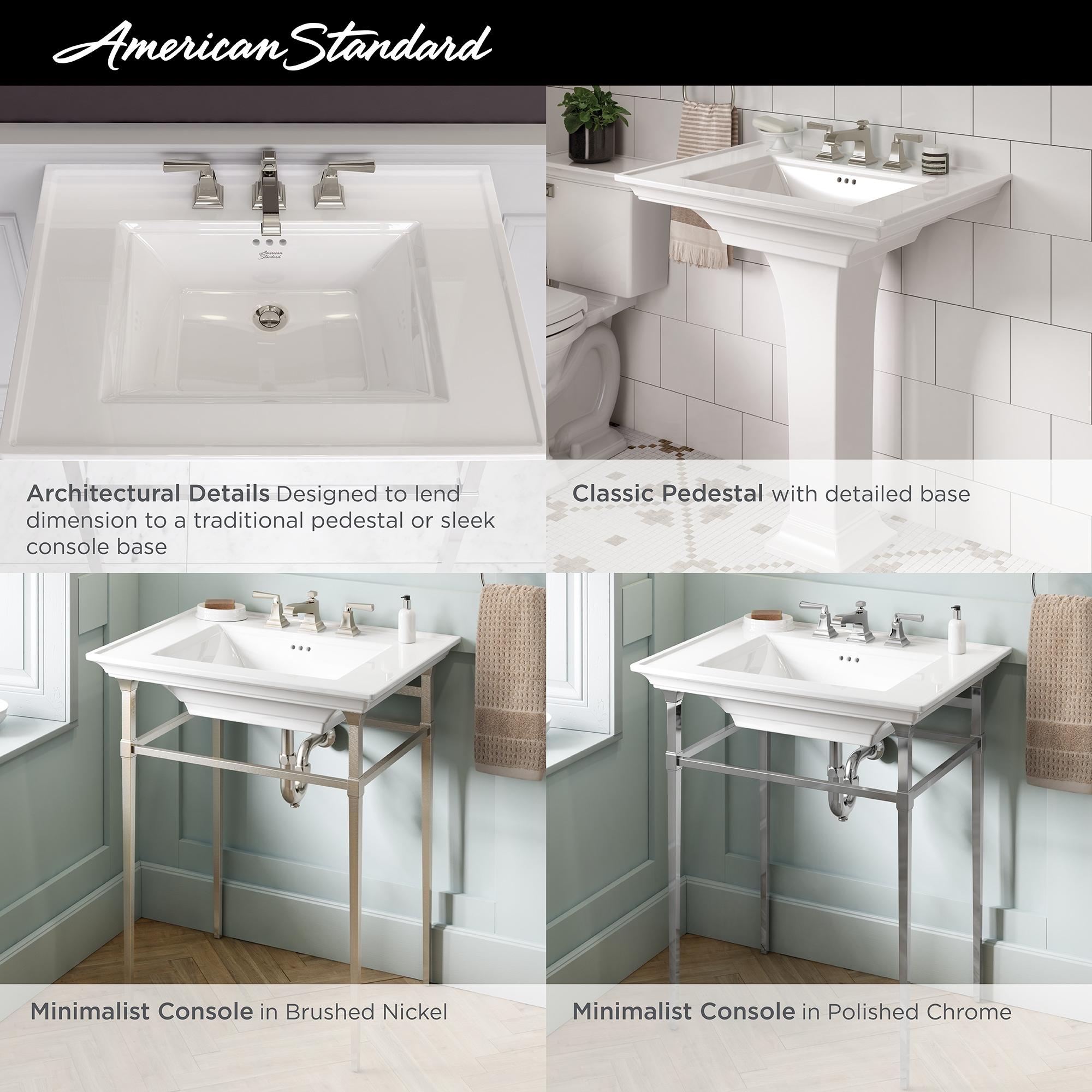 American Standard Town Square S 22.5'' Ceramic Rectangular Bathroom Sink with Overflow