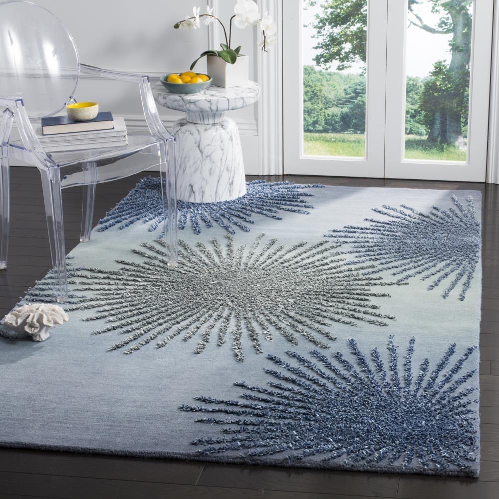 Soho SOH712 Hand Tufted Indoor Area Rug - Denim - 5'x8' - Safavieh.