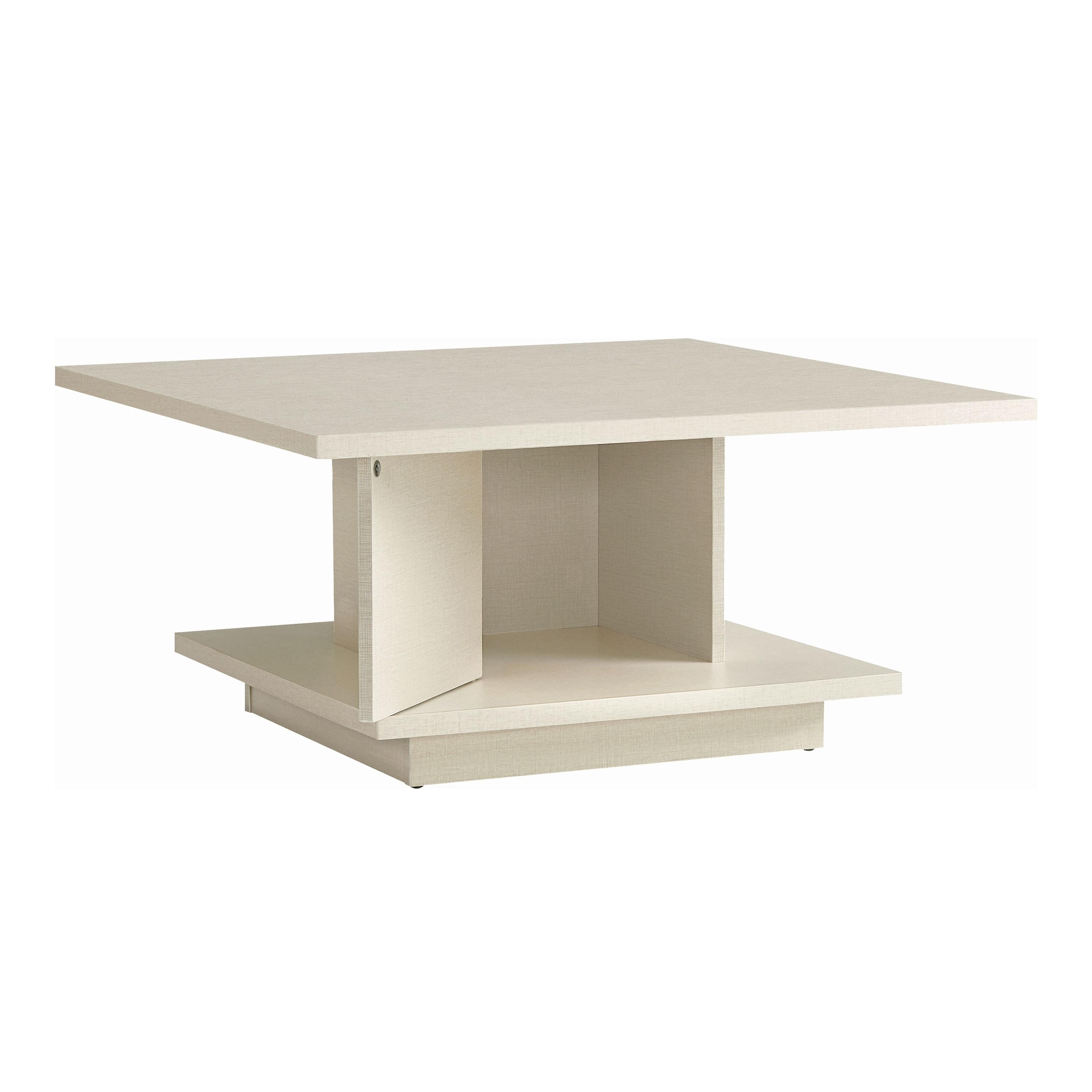 24/7 Shop At Home Traci 31" Square Coffee Table: Modern Design, Pedestal Base, MDF & Veneer