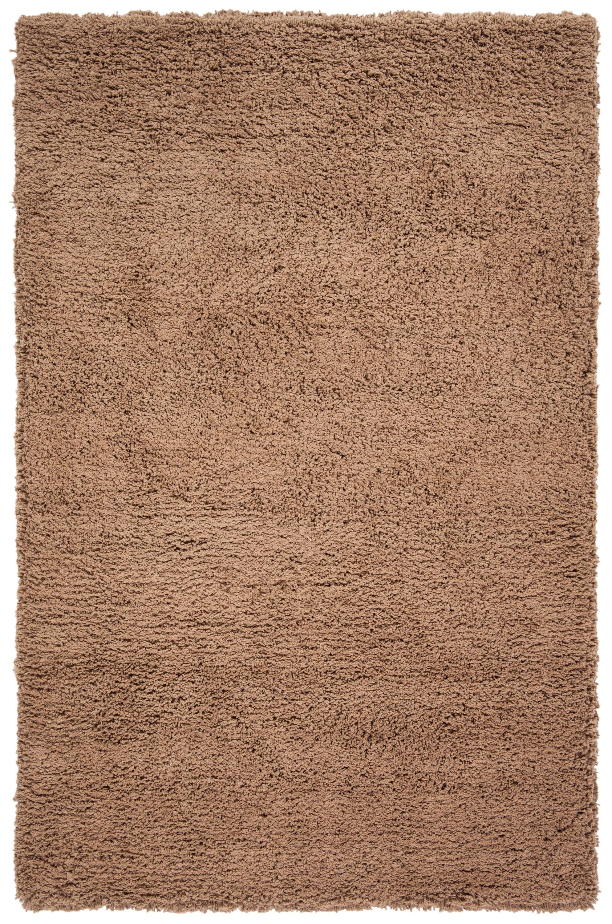 SAFAVIEH Harvey Solid Plush Shag Area Rug, Taupe, 3' x 5'