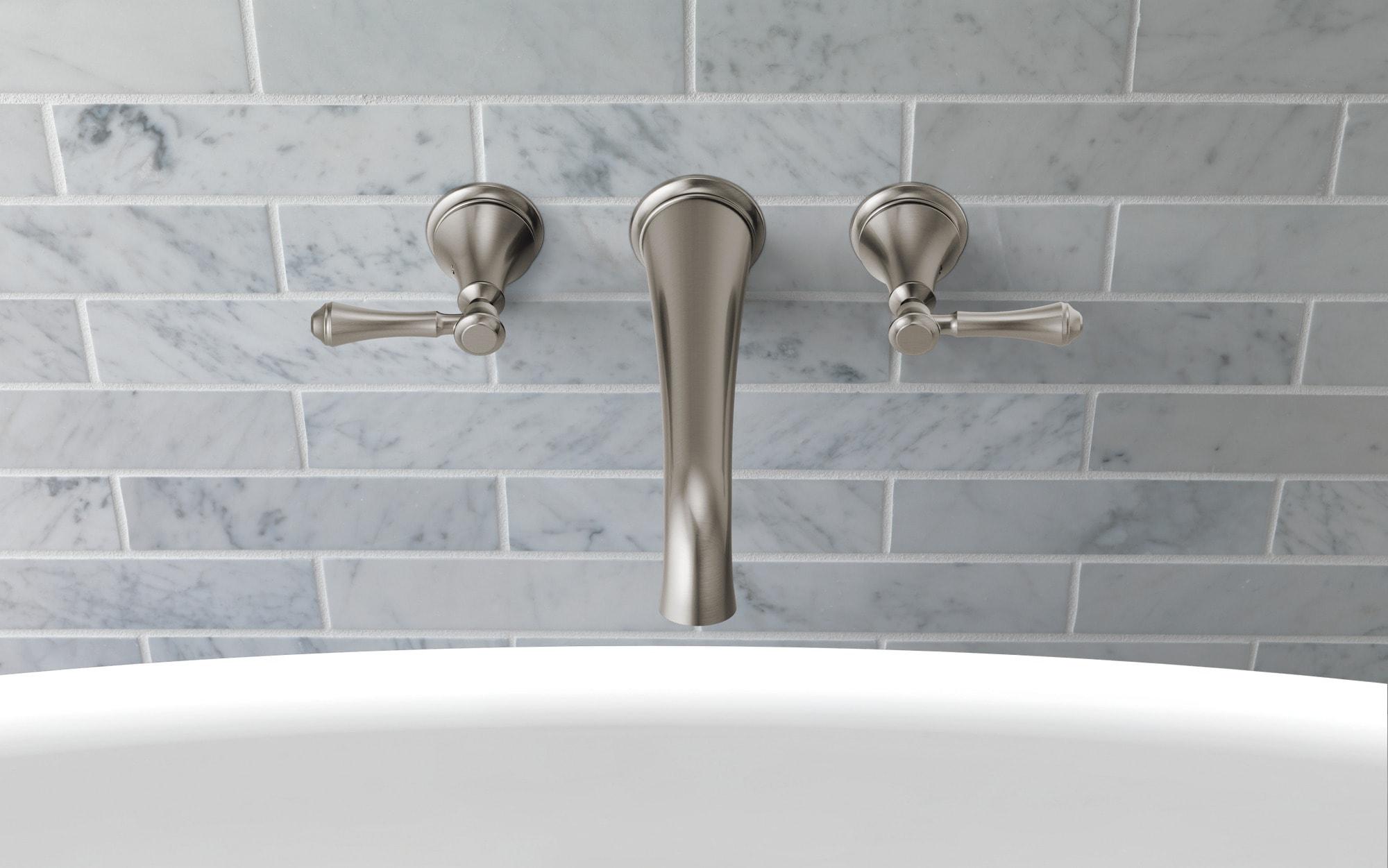 Cassidy Double Handle Wall Mounted Tub Spout Trim