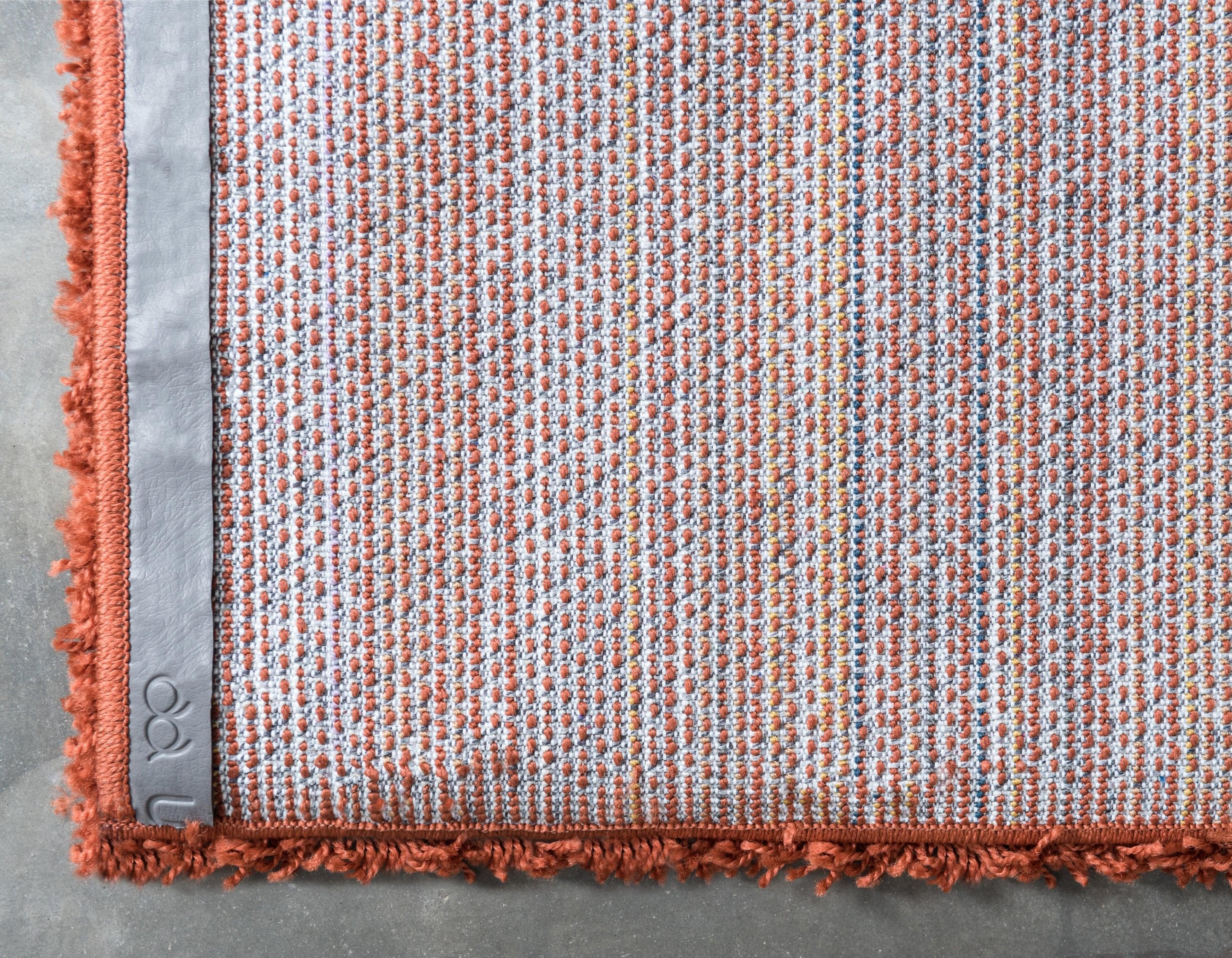 Unique Loom 6' 1 x 9' 0 Rectangle Solid Shag Terracotta Area Rug