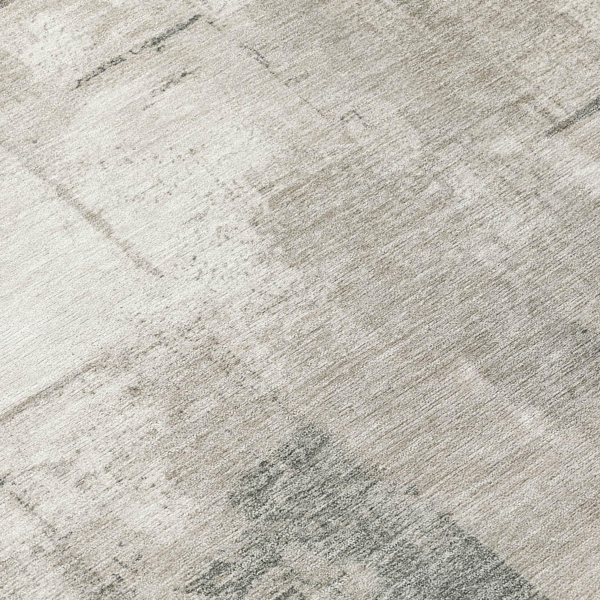 Machine Washable Indoor/Outdoor Cinead ACN1714 Beige Rug