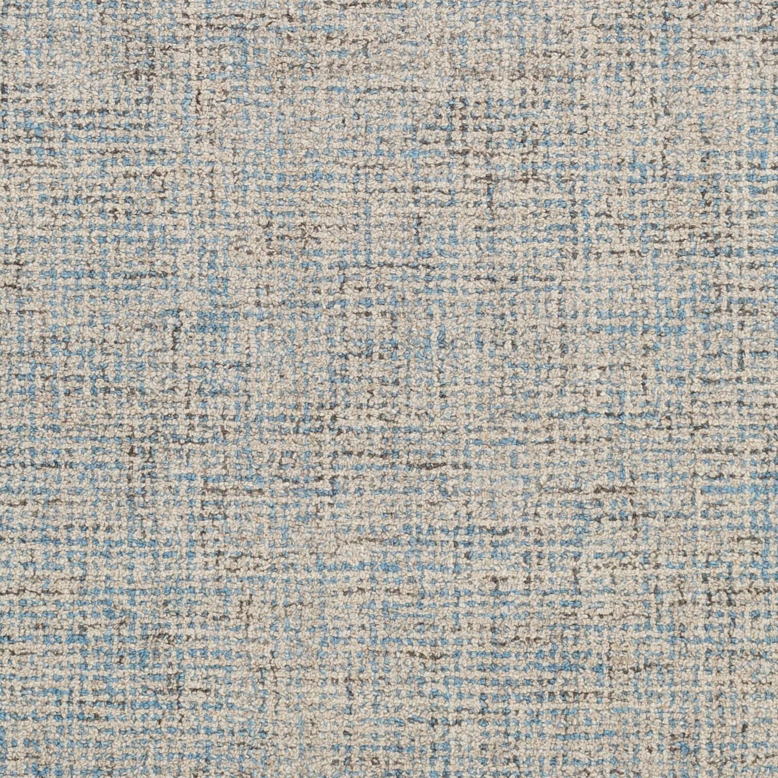 Hand-Tufted Reversible Light Blue Wool 5' x 7' Area Rug