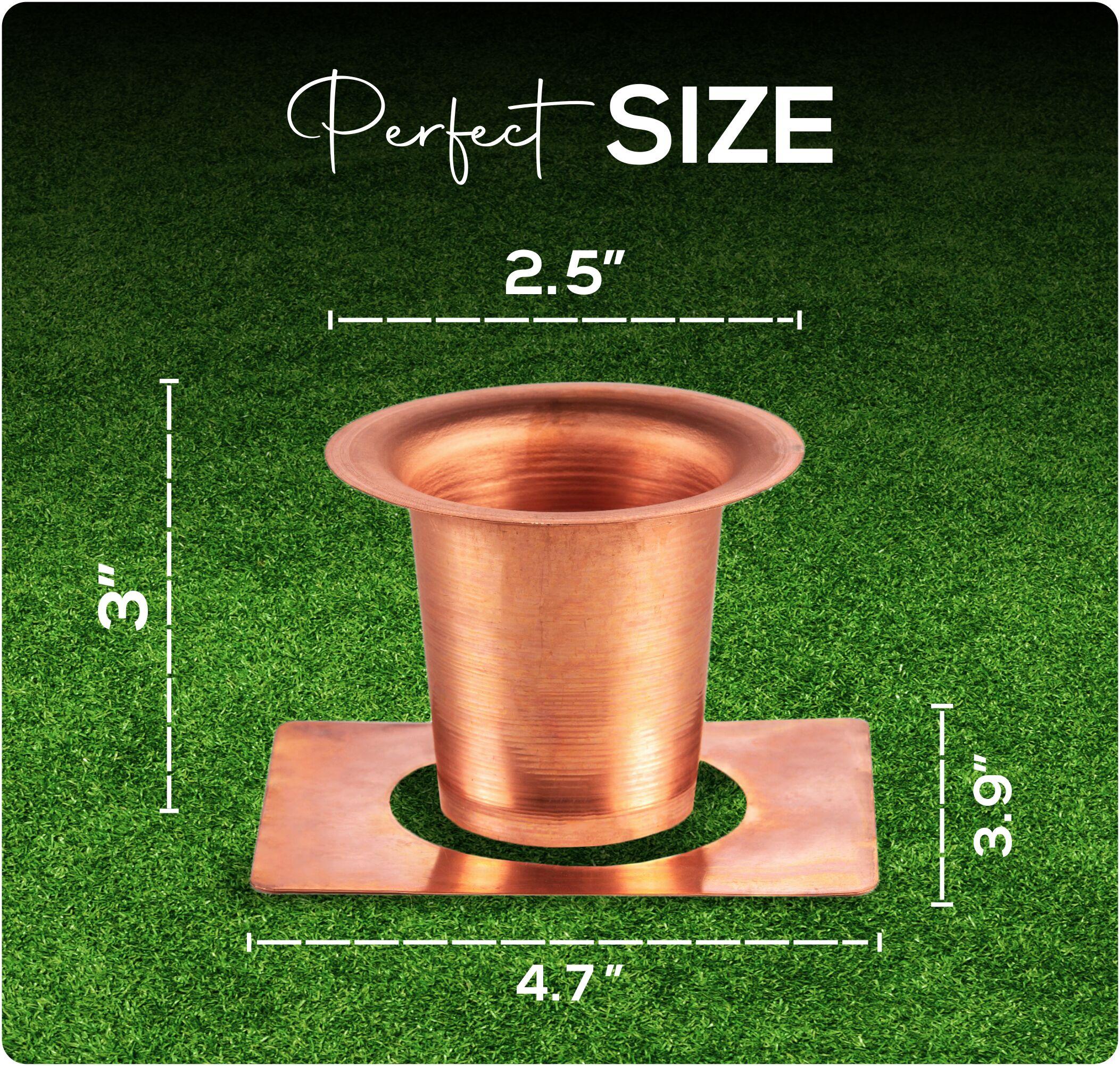 Marrgon 2 Inch Copper Gutter Adapter - Rain Chain Hanger & Diverter