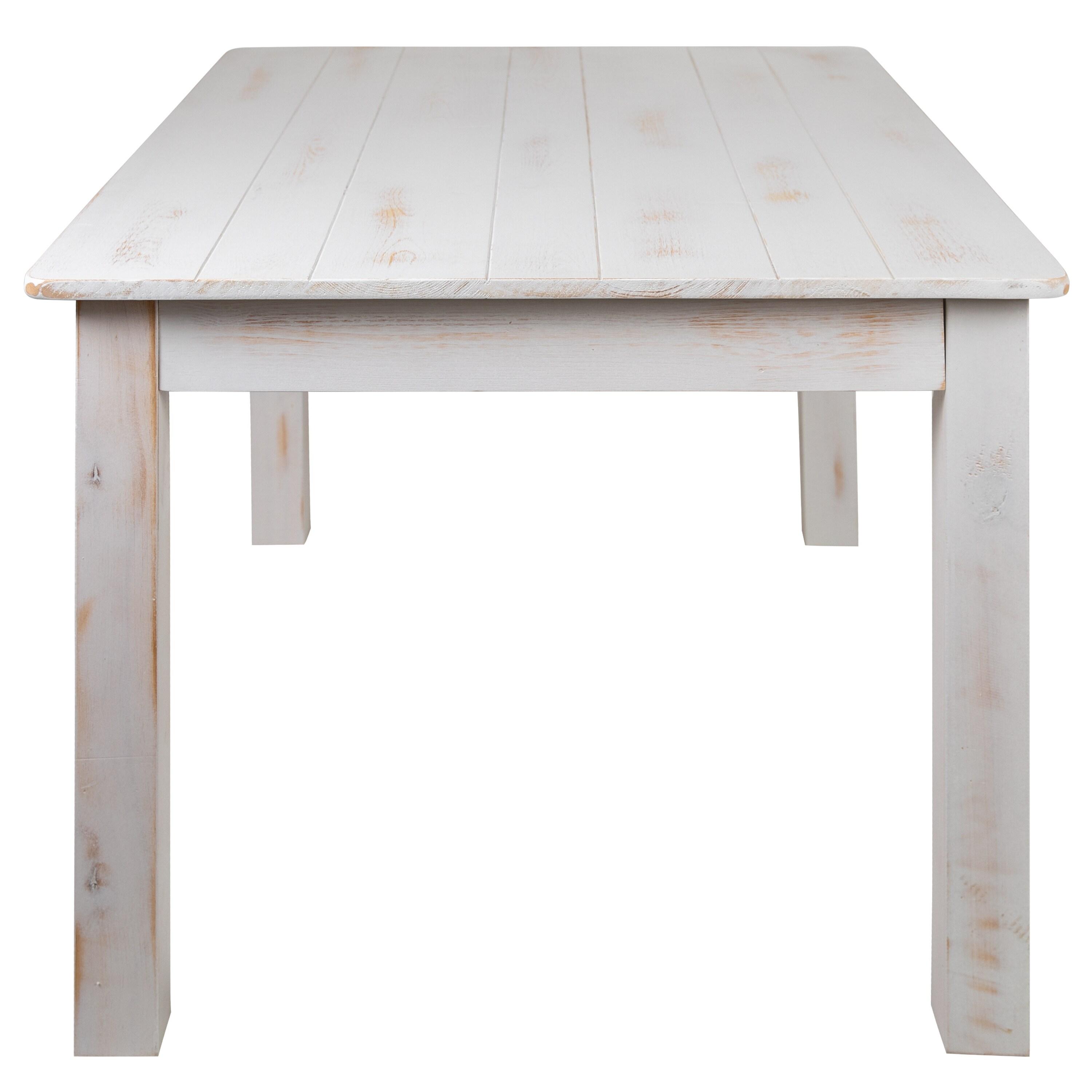 Flash Furniture 60" x 38" Rectangular Solid Pine Farm Dining Table