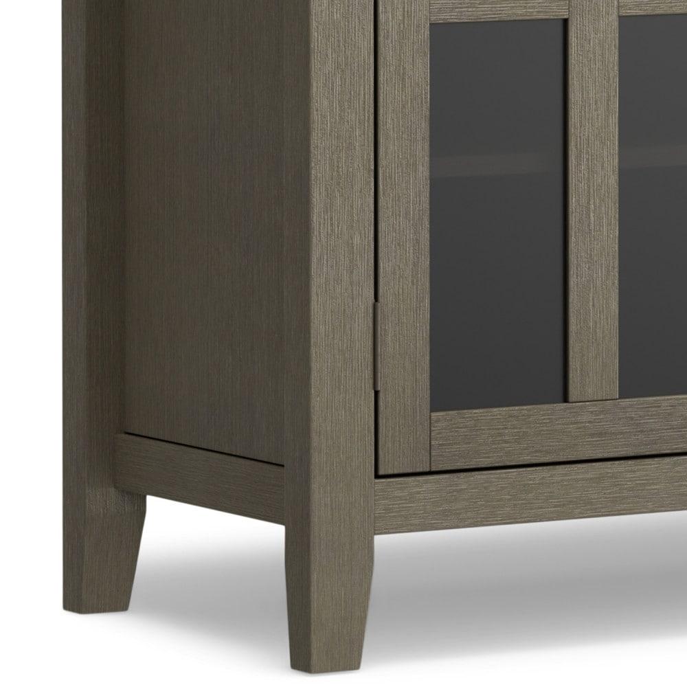 Simpli Home Artisan 53"W Solid Wood Contemporary Tall TV Stand for TVs up to 60" with Adjustable Shelves
