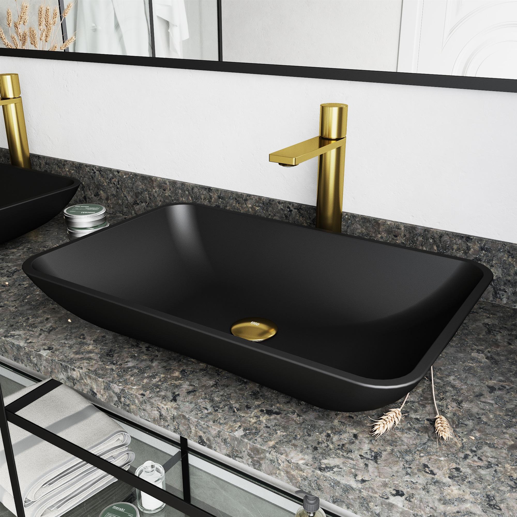 Gotham 12" H Single Handle Vessel Sink Bathroom Faucet