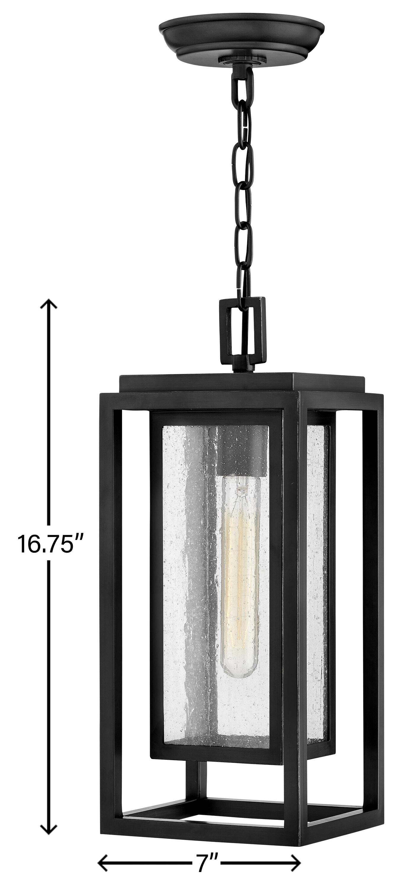 Hinkley Lighting 1002-Lv Republic 7" Wide Led Outdoor Mini Pendant - Black