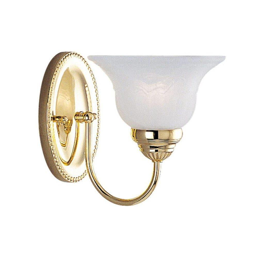 Livex Lighting Edgemont 1 - Light Vanity in  Polished Brass
