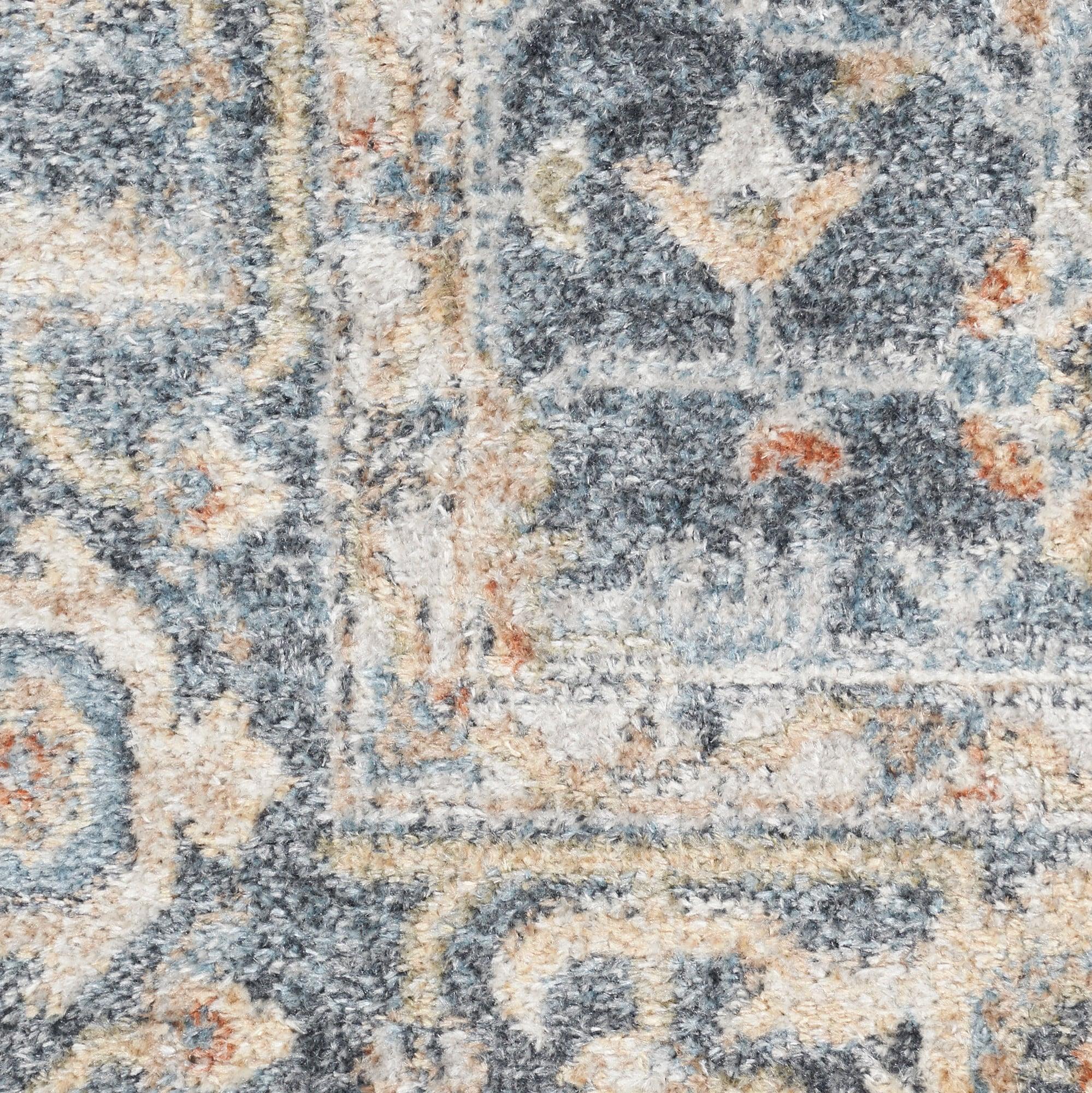 Nourison Astra Machine Washable Vintage Persian Indoor Rug Grey/Gold 9' x 12'