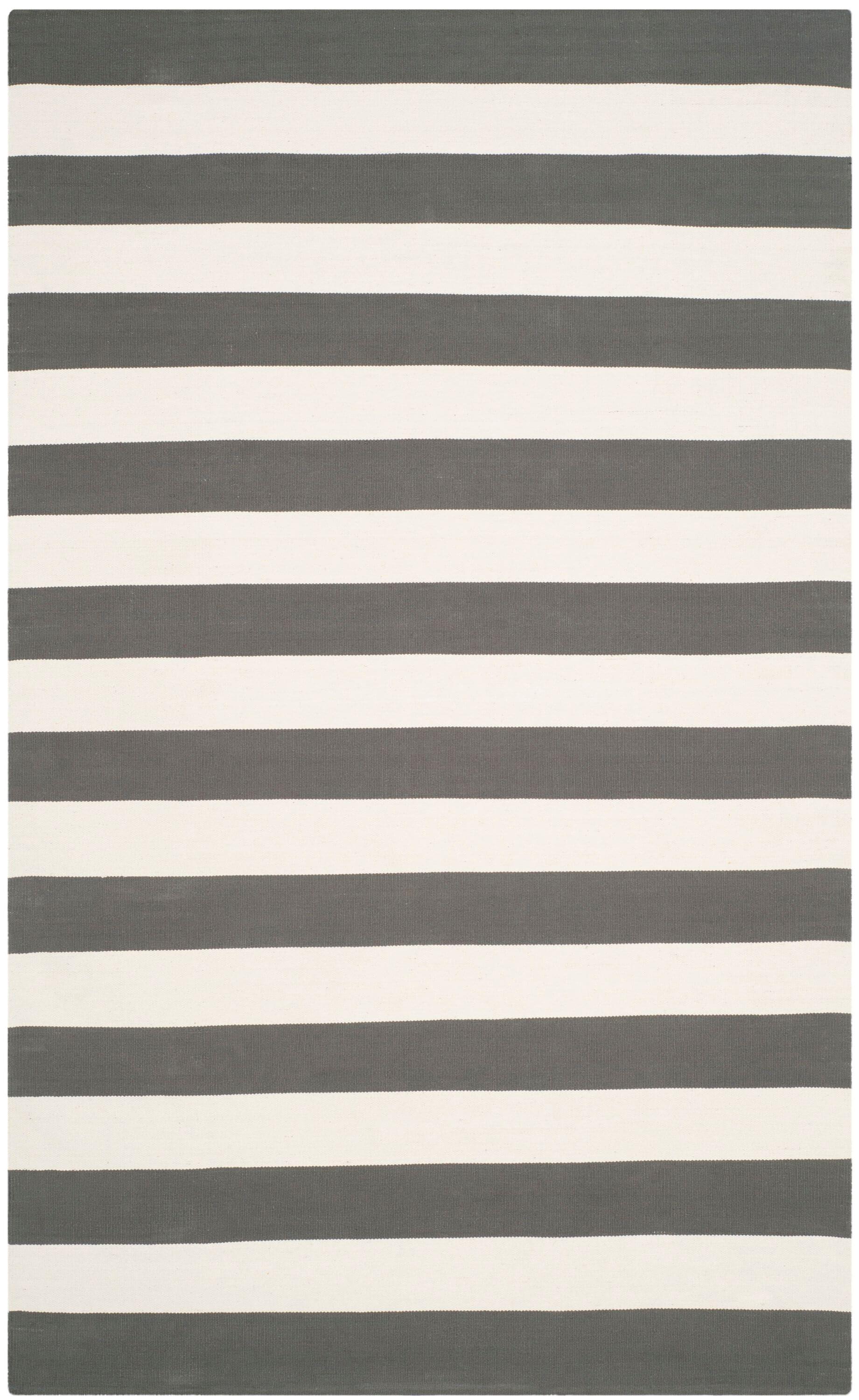 Montauk MTK712 Hand Woven Indoor Accent Rug - Grey/Ivory - 4'x6' - Safavieh