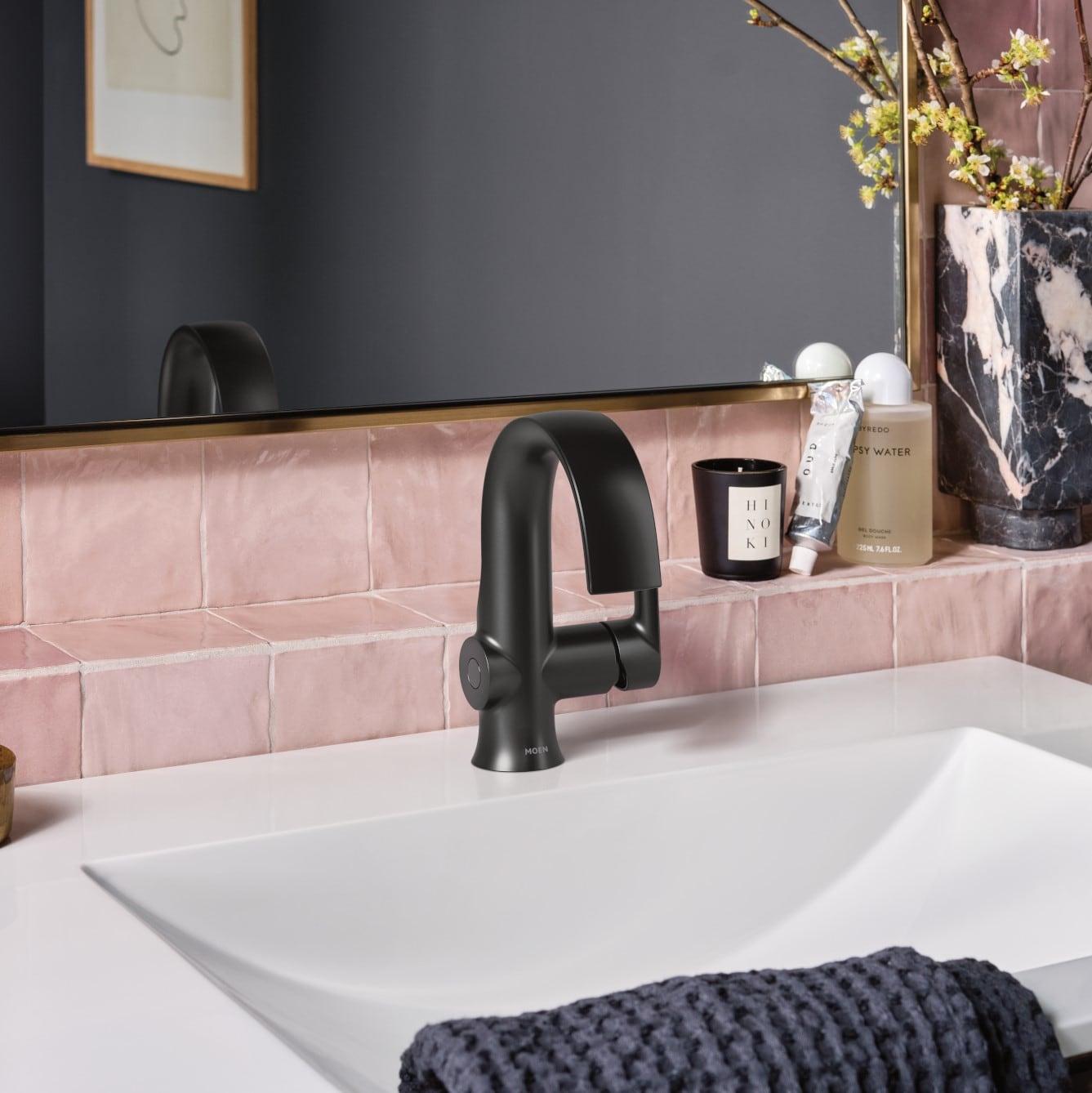 Doux Single Hole Bathroom Faucet with Drain Assembly