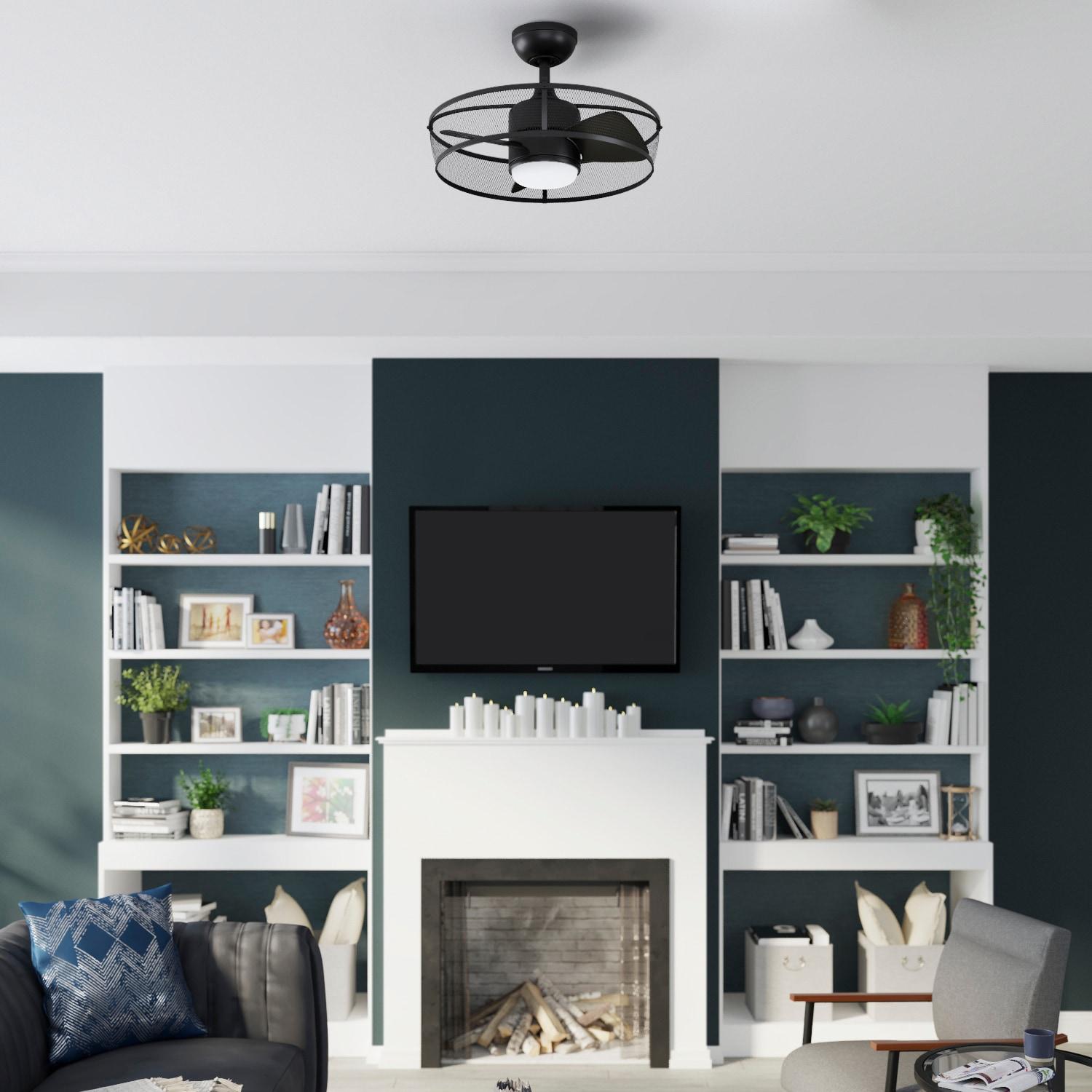 Fanimation Henry 20 Black Indoor/Outdoor Ceiling Fan