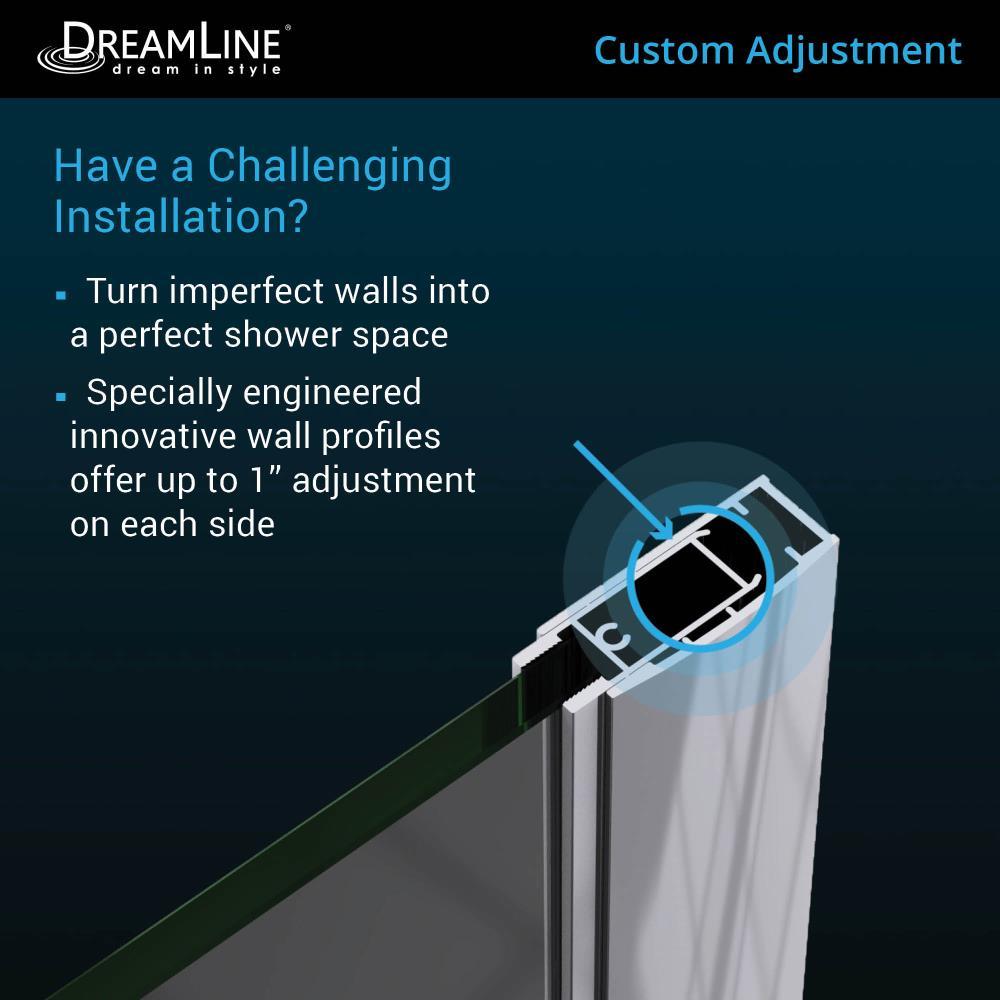 Elegance-LS 34.5" W x 72" H Pivot Frameless Shower Door with ClearMax™ Technology