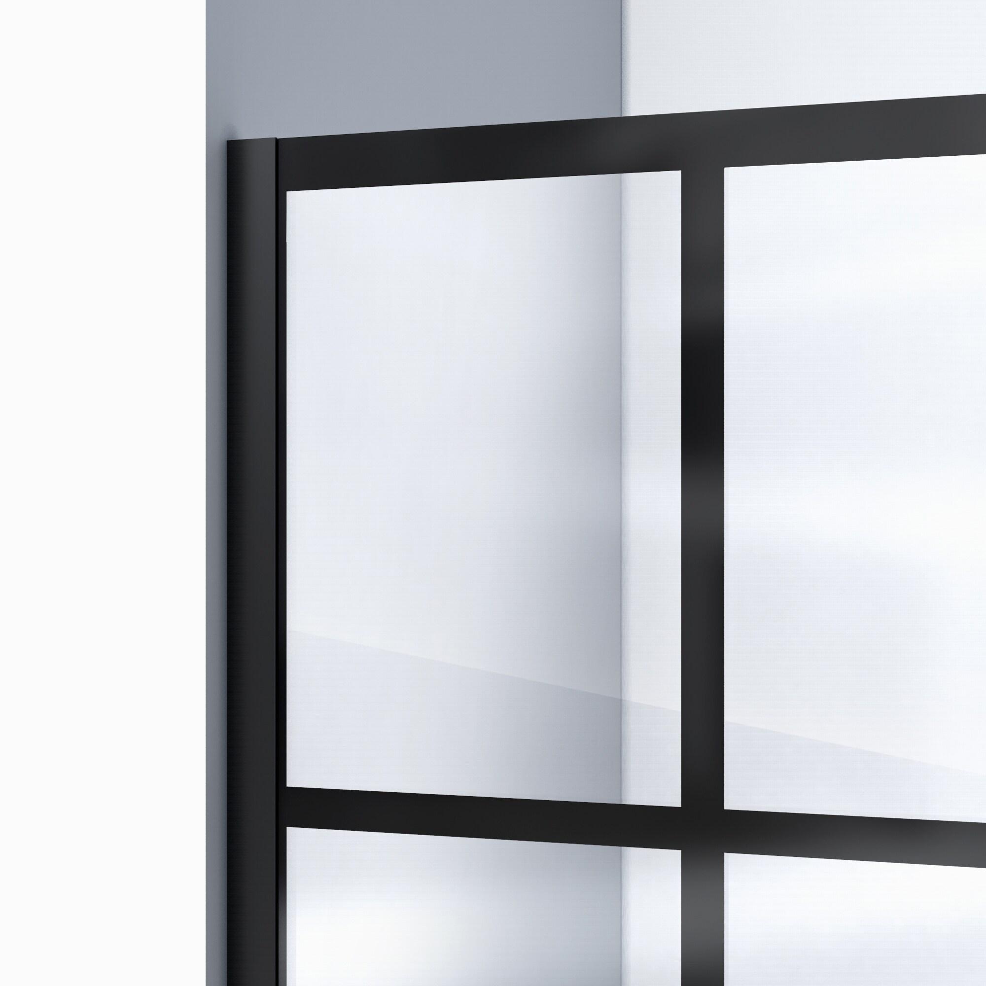 Unidoor Toulon Frameless 39.88" x 72" Rectangle Hinged Shower Enclosure