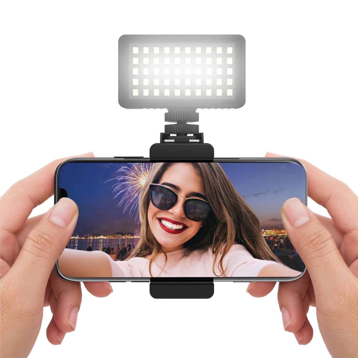 Bower 50 LED Photo/Video Light with Phone Mount Holder; Black