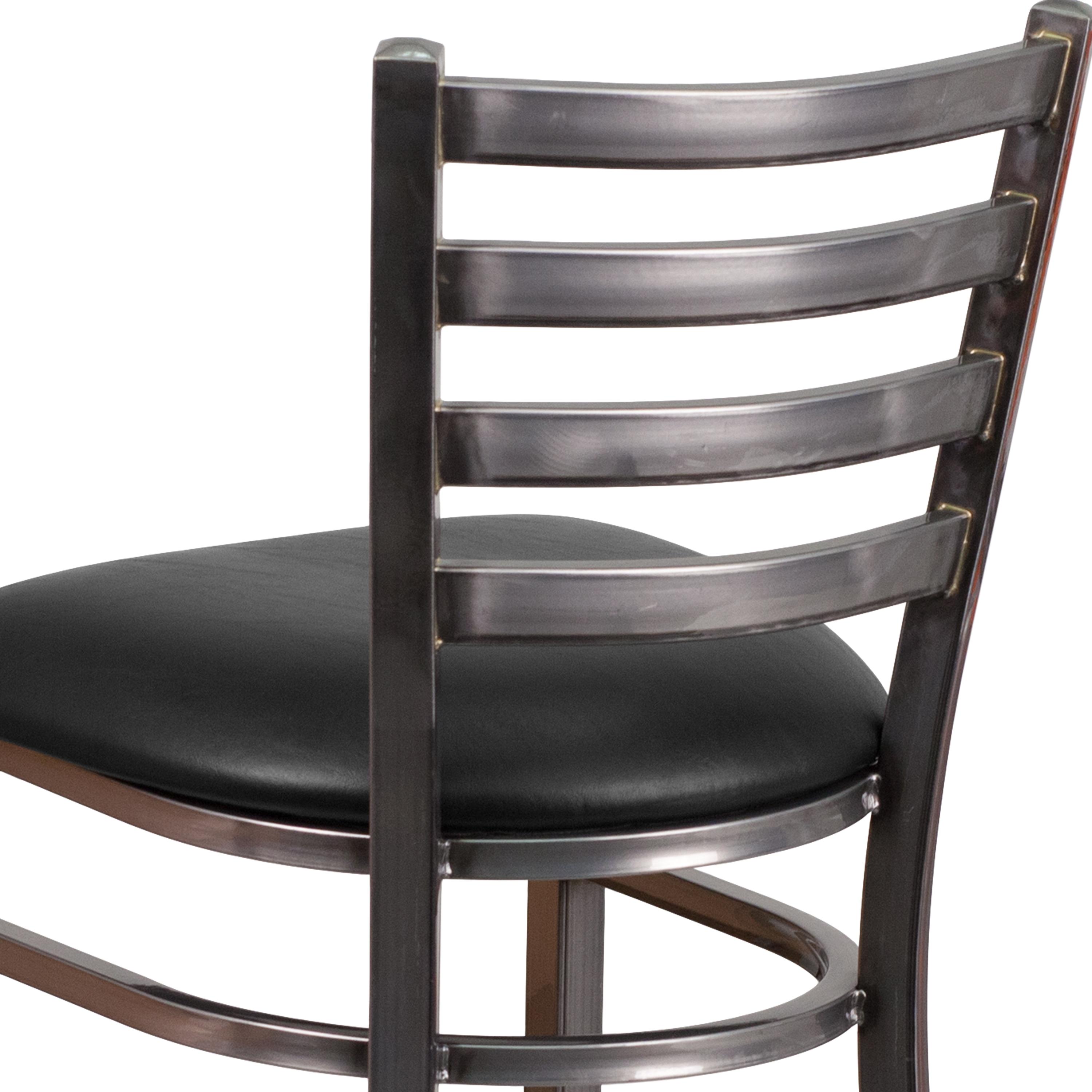 Brixton Hercules Series Ladder Back Metal Restaurant Barstools by Flash Furniture