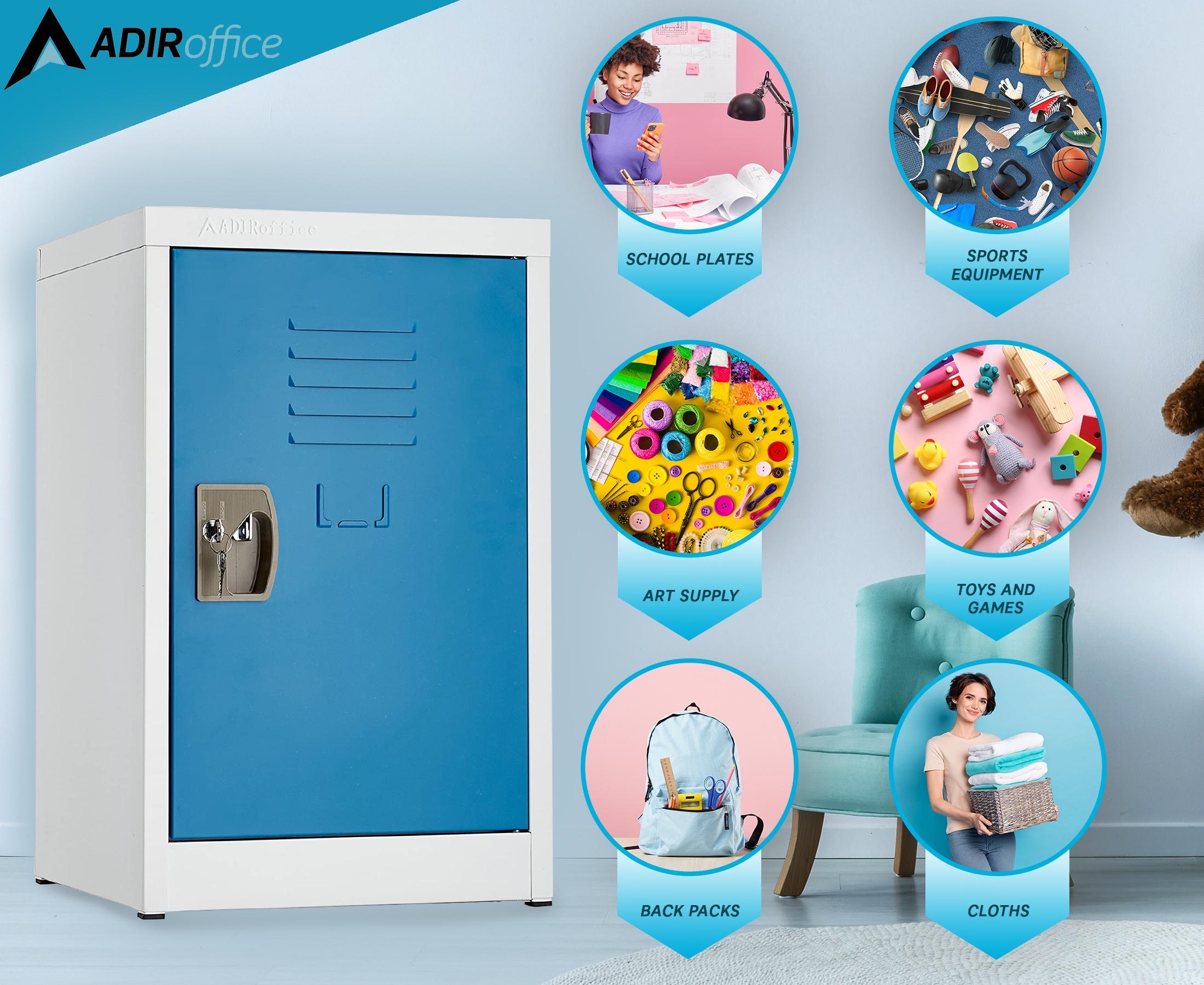 AdirOffice Steel 1-Tier School and Home Storage Locker