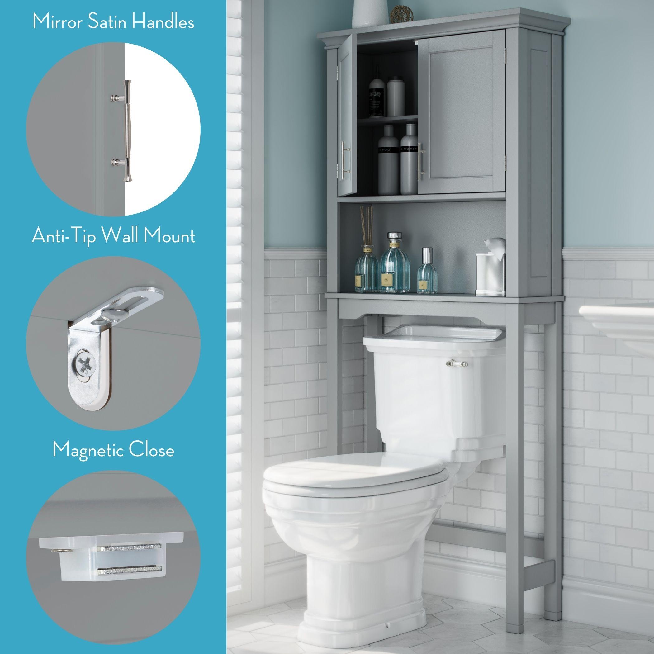 RiverRidge Home RiverRidge Somerset Over the Toilet Bathroom Spacesaver Wall Medicine Storage Cabinet with Adjustable Shelf