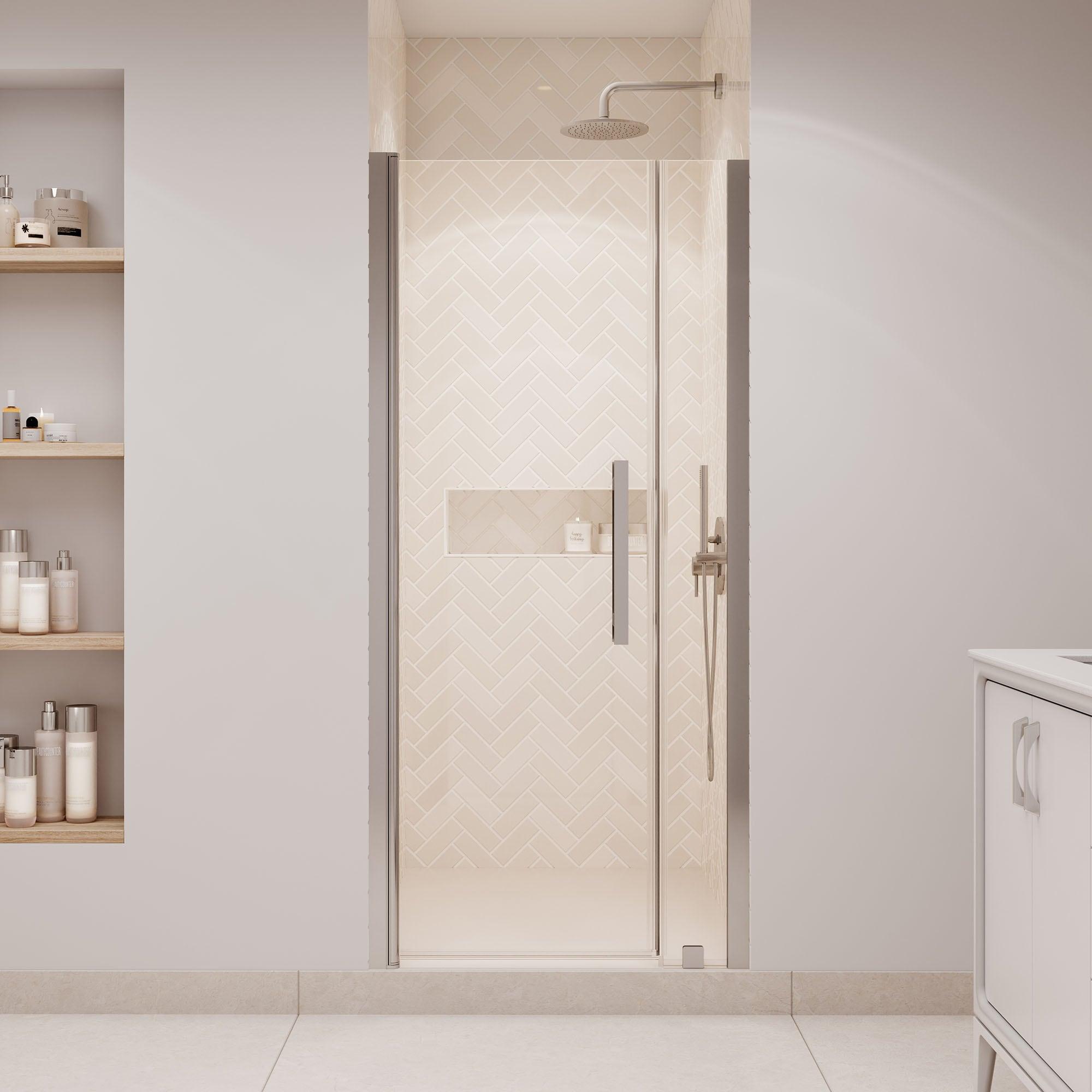 OVE Decors Pasadena 33 3/4 To 35 3/4 In. W X 72 In. H Alcove Frameless Pivot Shower Door , 2025