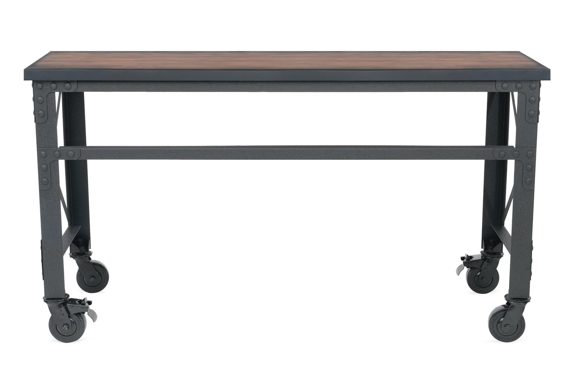 Duramax Building Products Solid Wood Top Metal Base Desk Shell