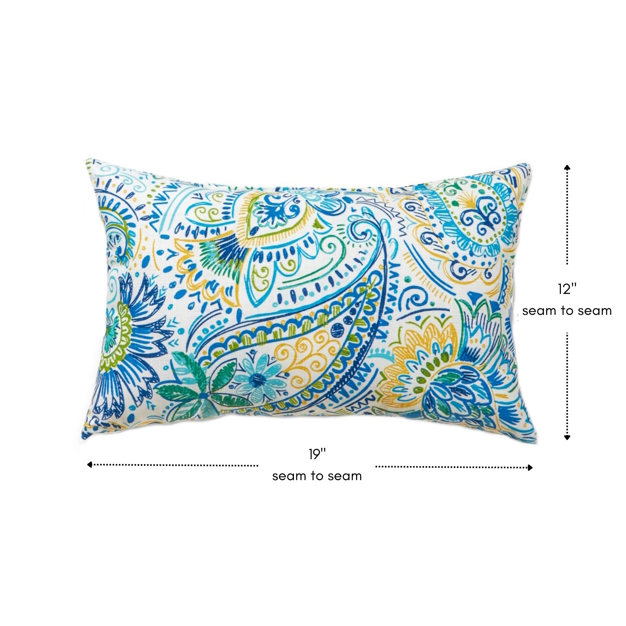 Indoor/Outdoor Reversible Throw Pillow