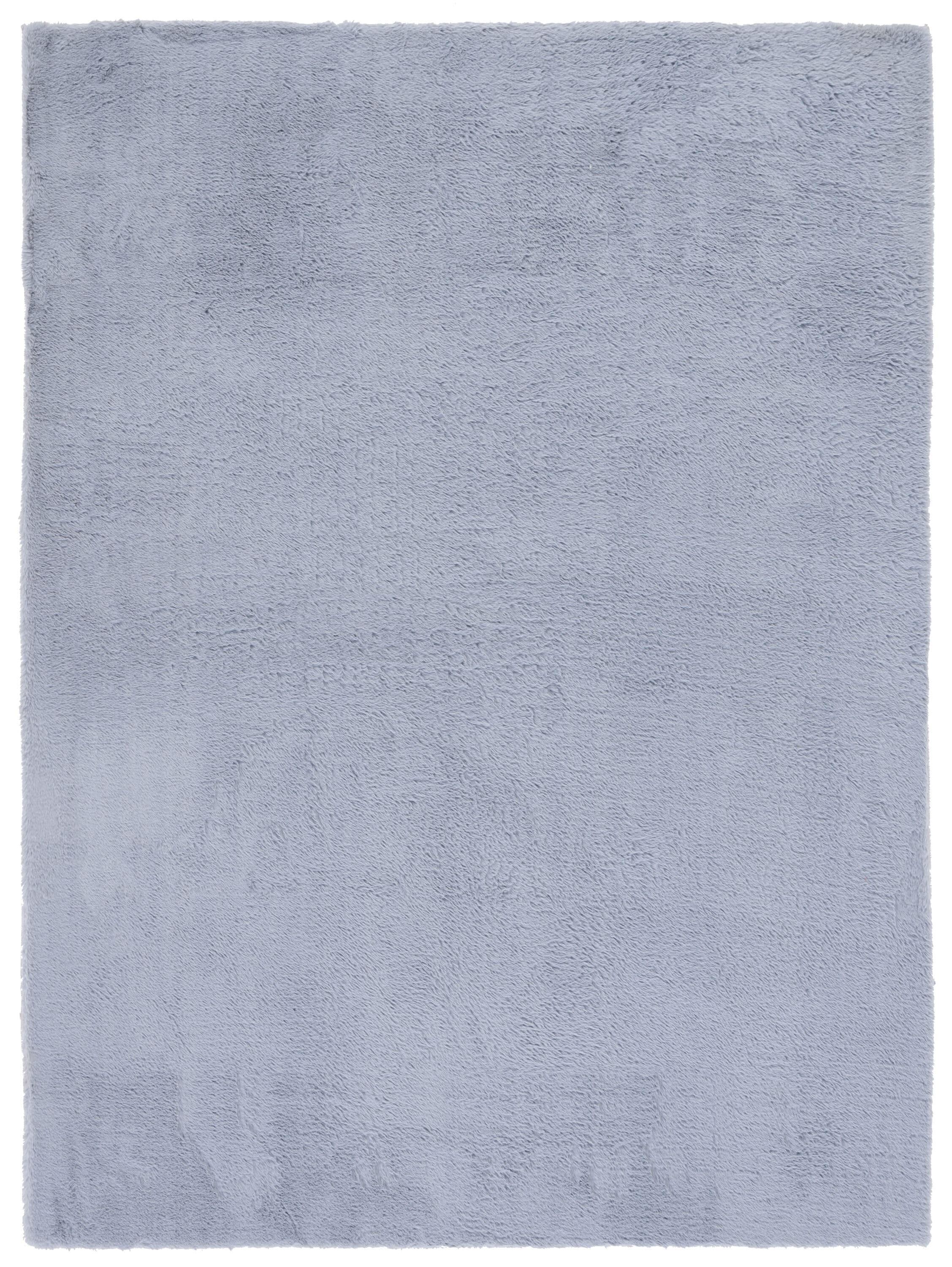 Faux Rabbit Fur FRF500 Power Loomed Machine Washable Indoor Area Rug - Light Grey - 6'x9' - Safavieh