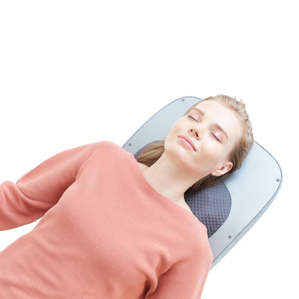 Synca Wellness Upholstered Heated Massage Chair with Ottoman