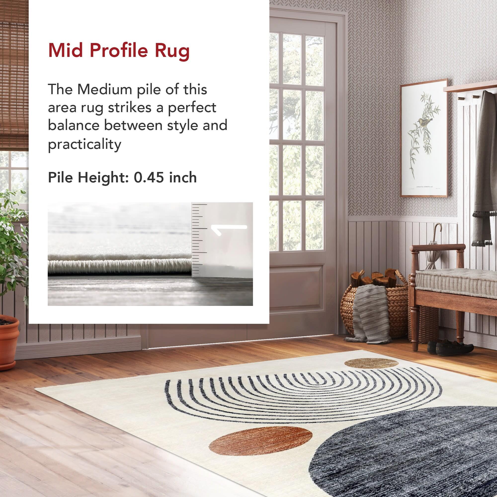 Nuloom Bevin Abstract 4x6 Indoor Area Rug for Living Room Bedroom Dining Room Kitchen, Beige/Multicolor
