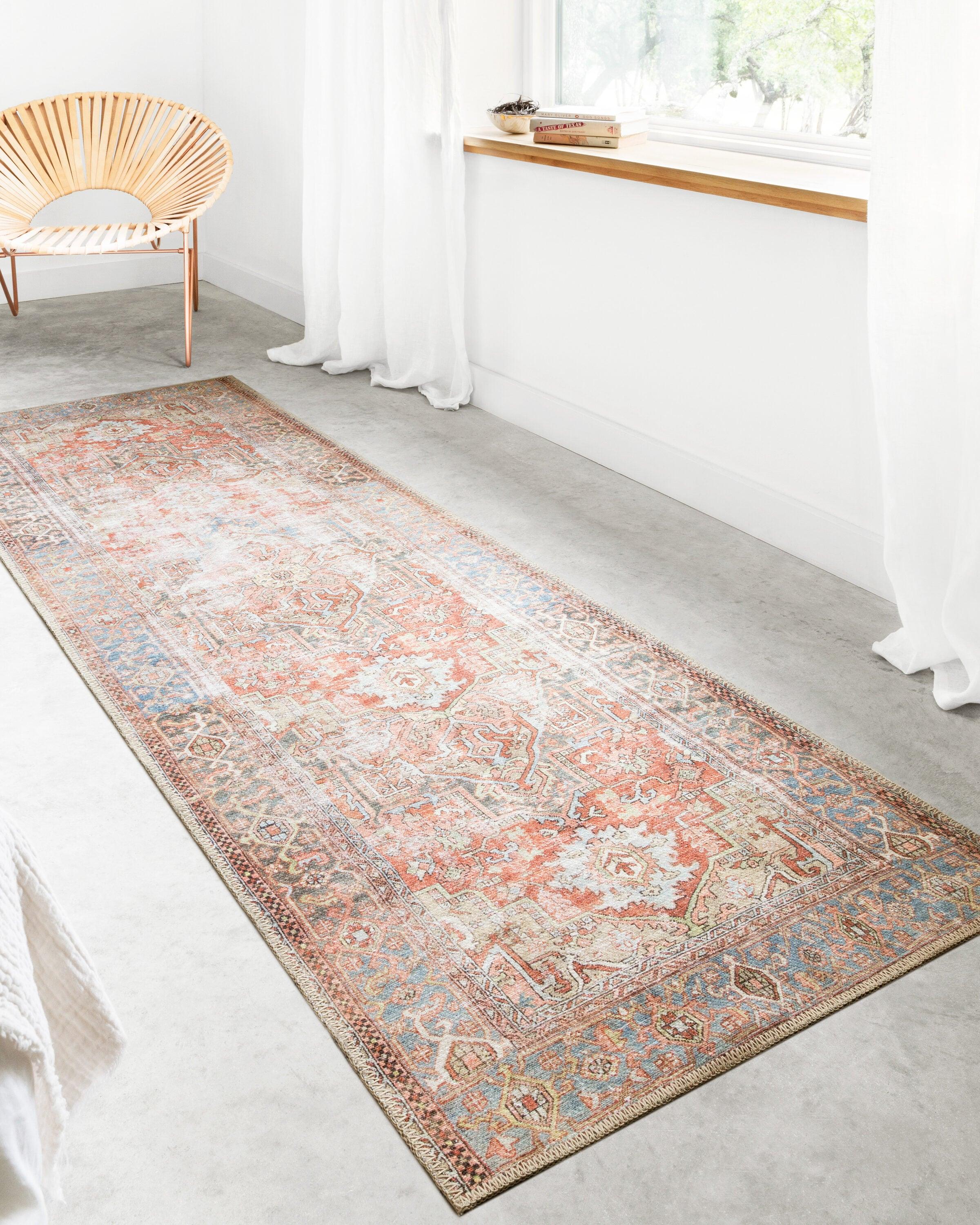 Skye Oriental Terracotta Area Rug