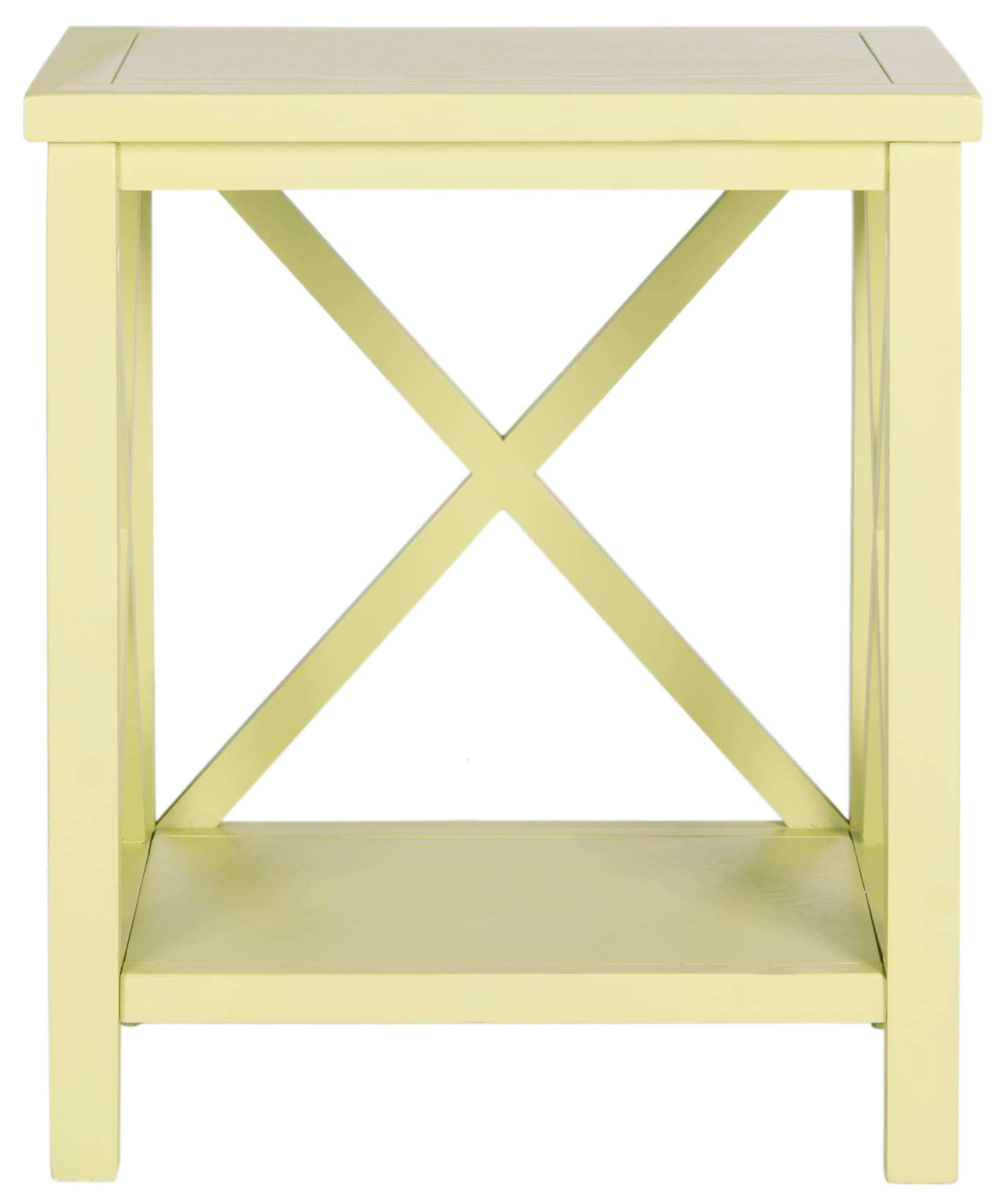 Candace End Table - Avocado Green - Safavieh.
