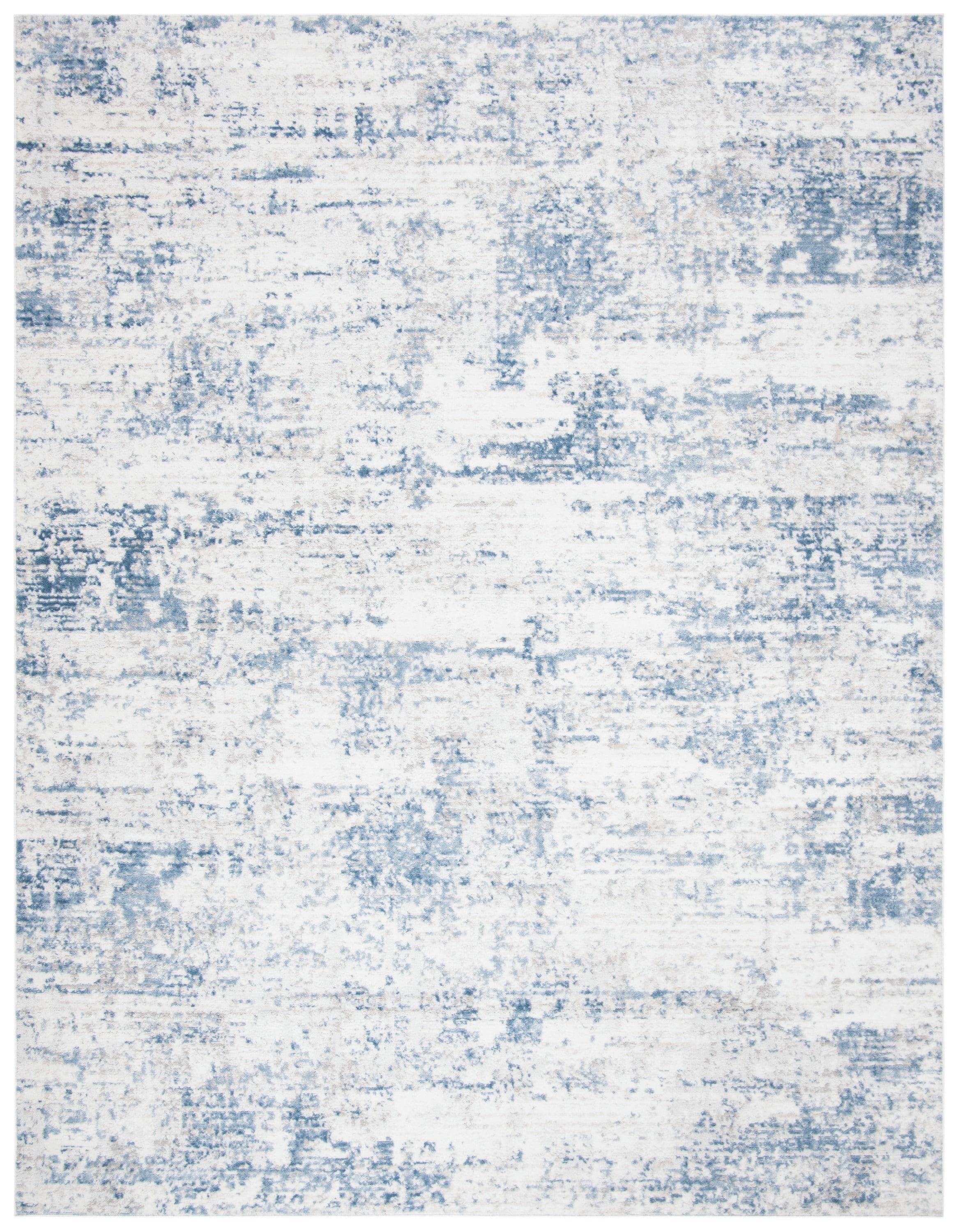 SAFAVIEH Amelia Ian Abstract Area Rug, Ivory/Blue, 10' x 14'