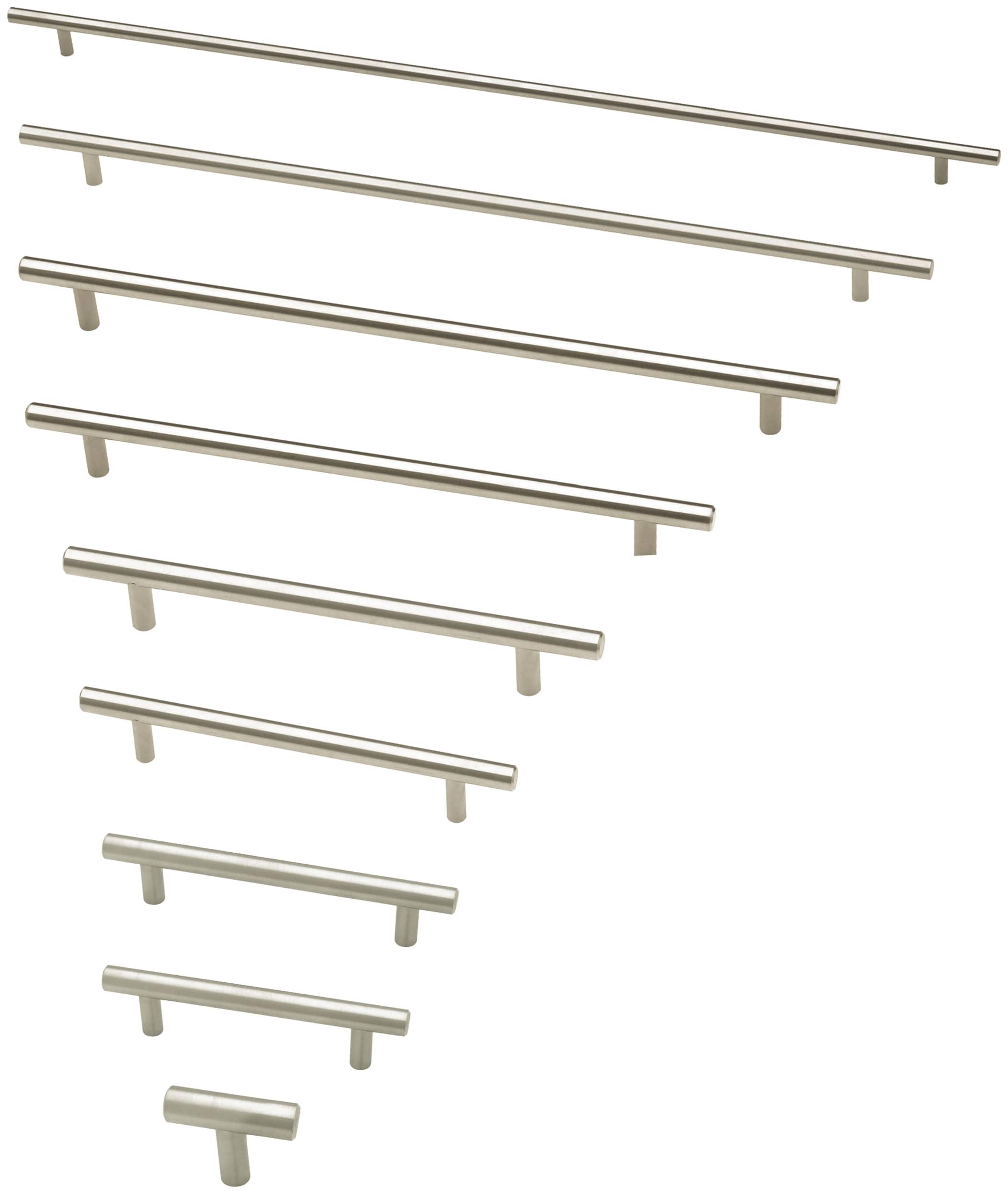 Brushed Stainless Steel Modern Bar Cabinet Pulls