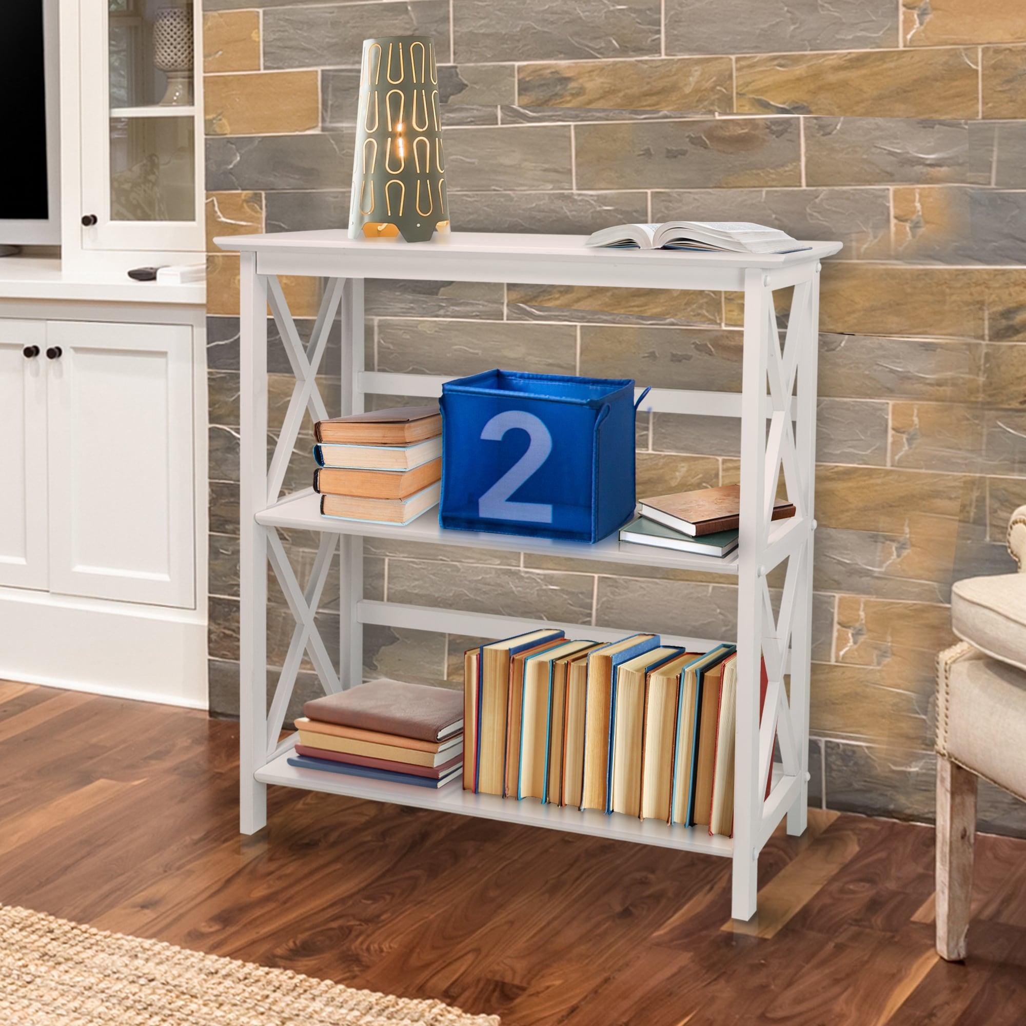 Ebern Designs Solid Wood Etagere Bookcase