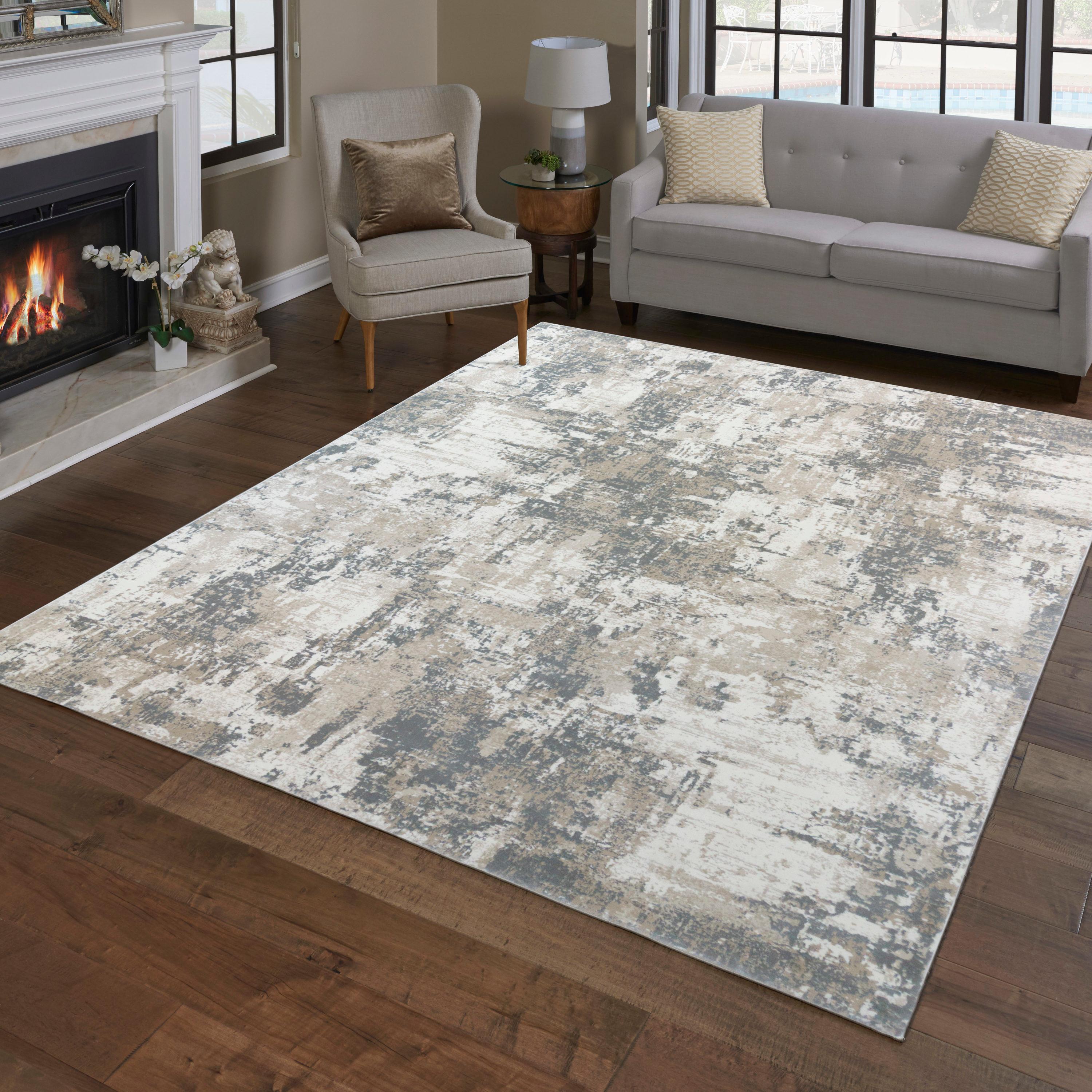 Gertmenian Majestic Omari Modern Distressed Abstract Indoor Area Rug