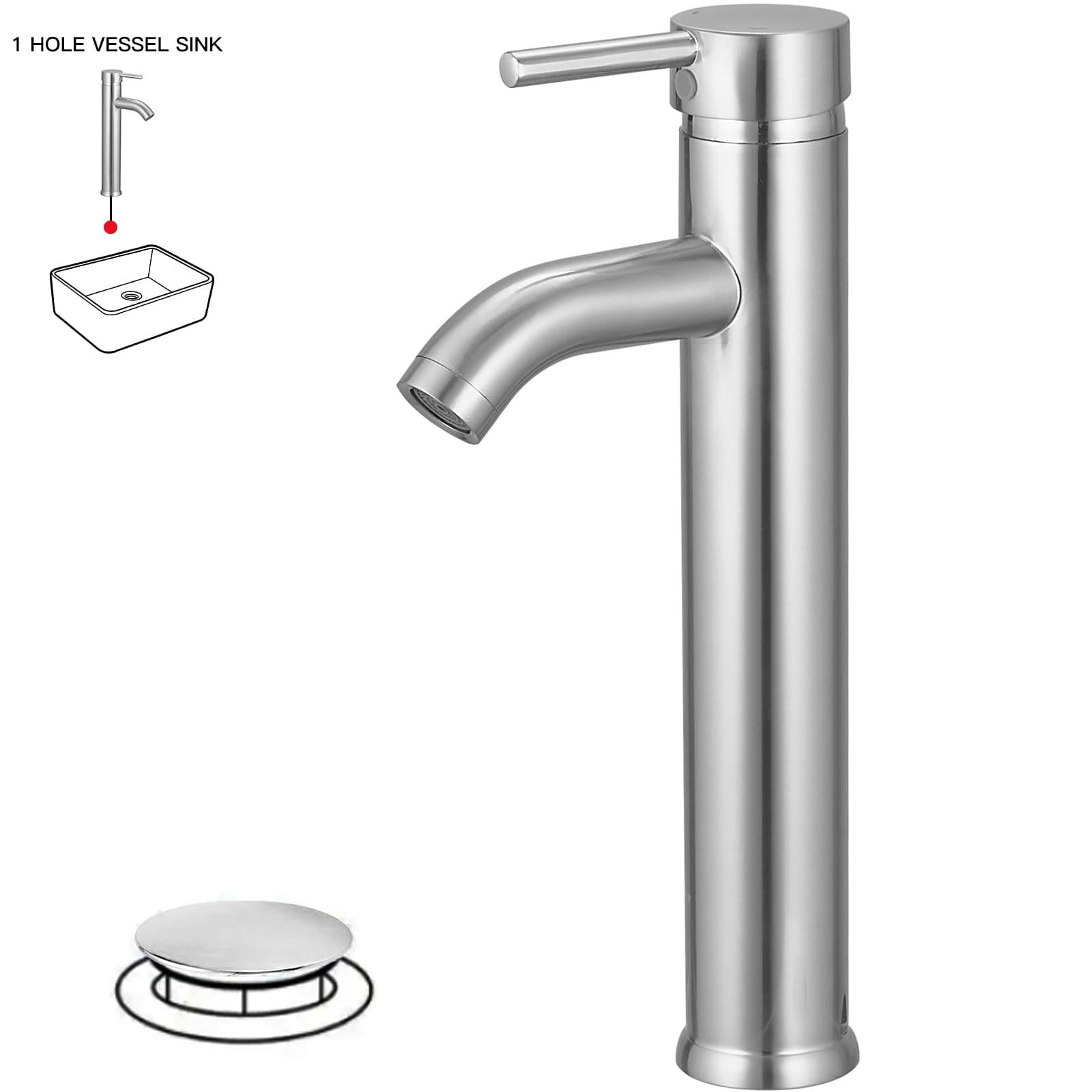 Vessel Sink Faucet Single-handle Bathroom Faucet with Drain Assembly