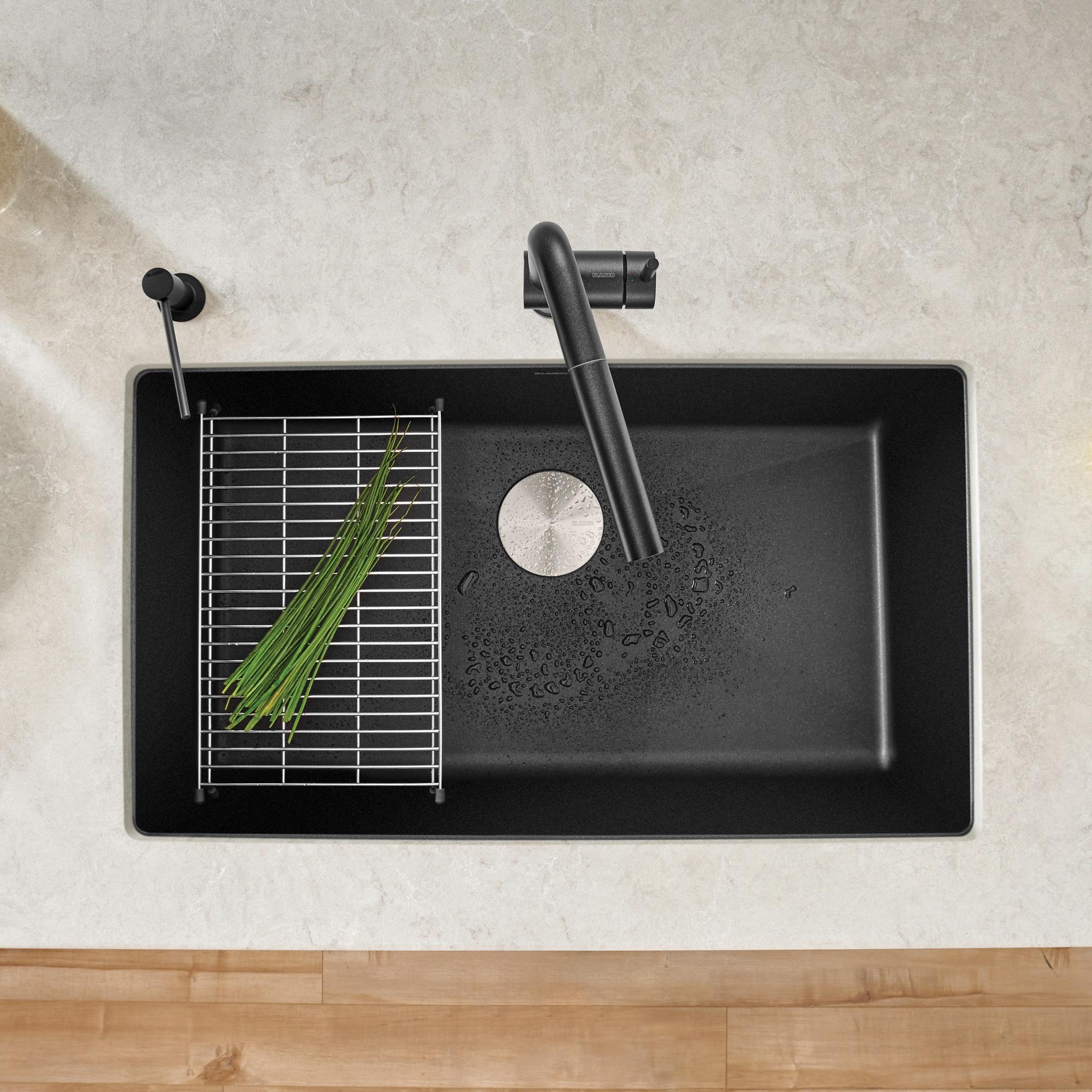 Precis SILGRANIT 32" L X 19" W Super Single Undermount Kitchen SInk